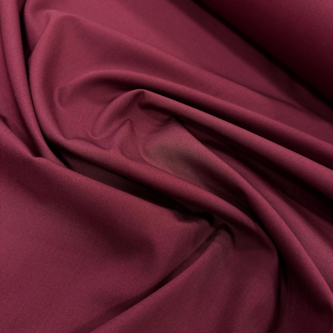 Bordo Poly Poplin Kumaş