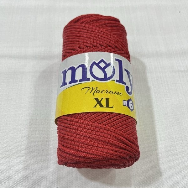 Moly XL Kırmızı Polyester Makrome İpi