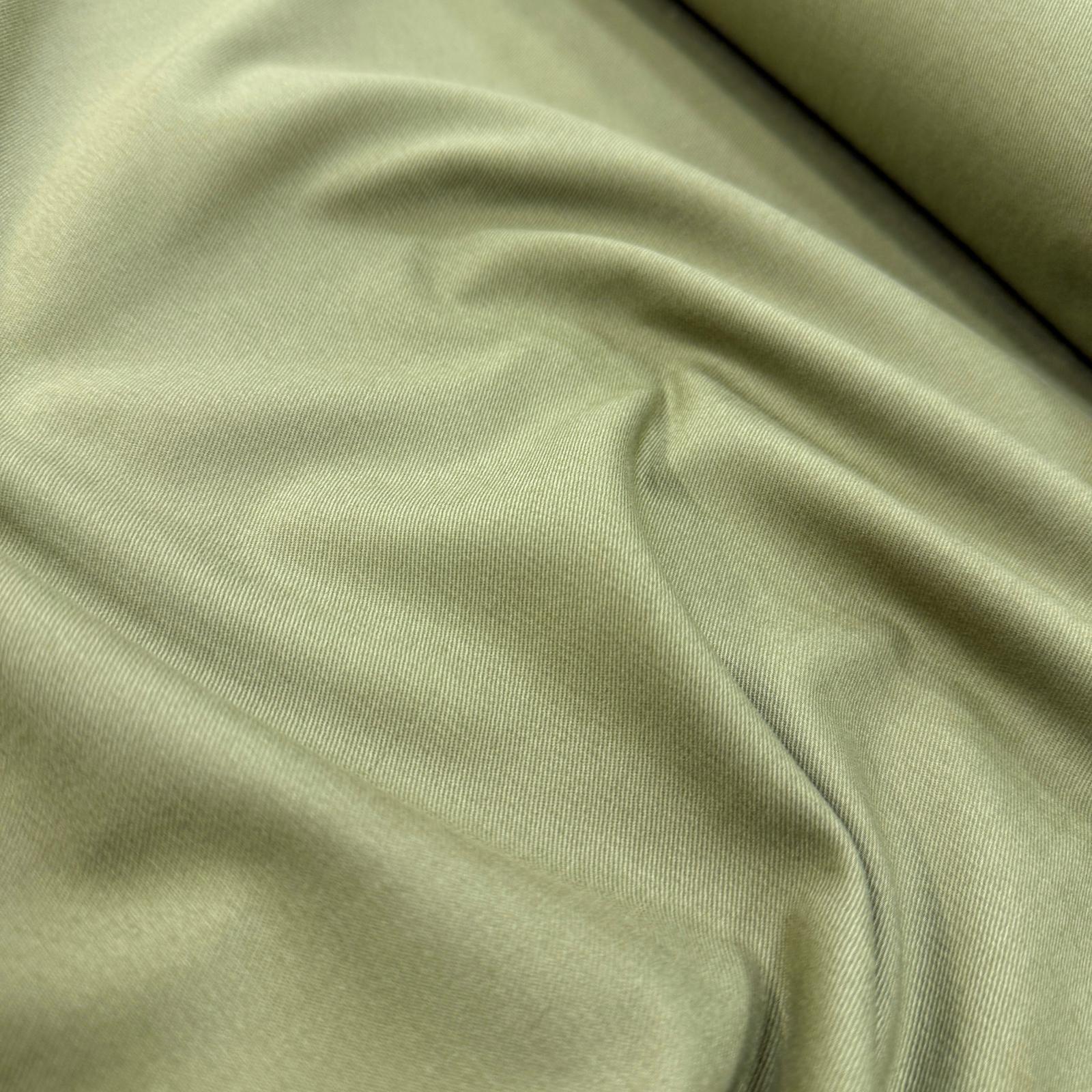 Çağla Yeşil Likralı Pamuk Gabardin Kumaş