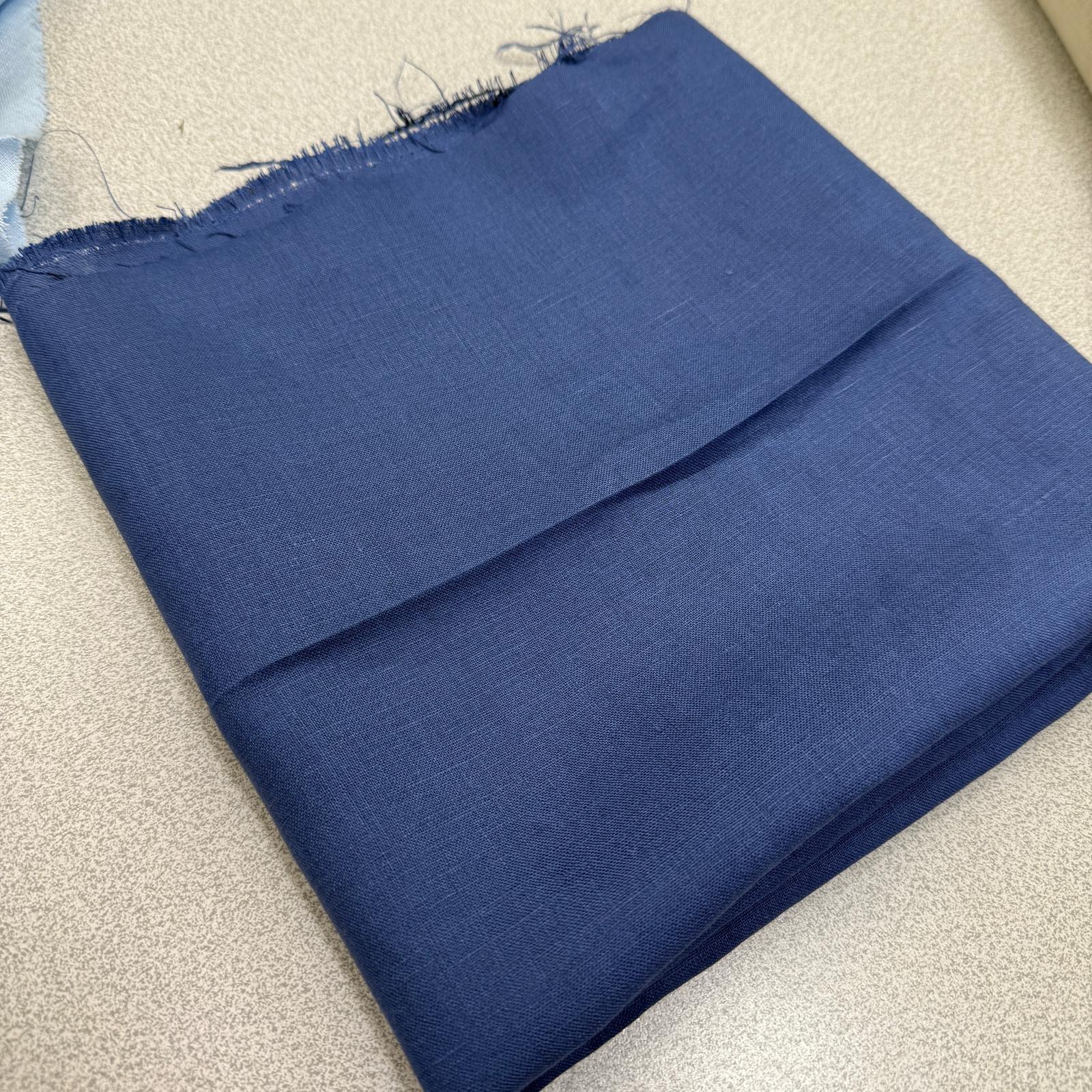 Yaban Mersini 45*150 cm Parça Ham Keten Kumaş