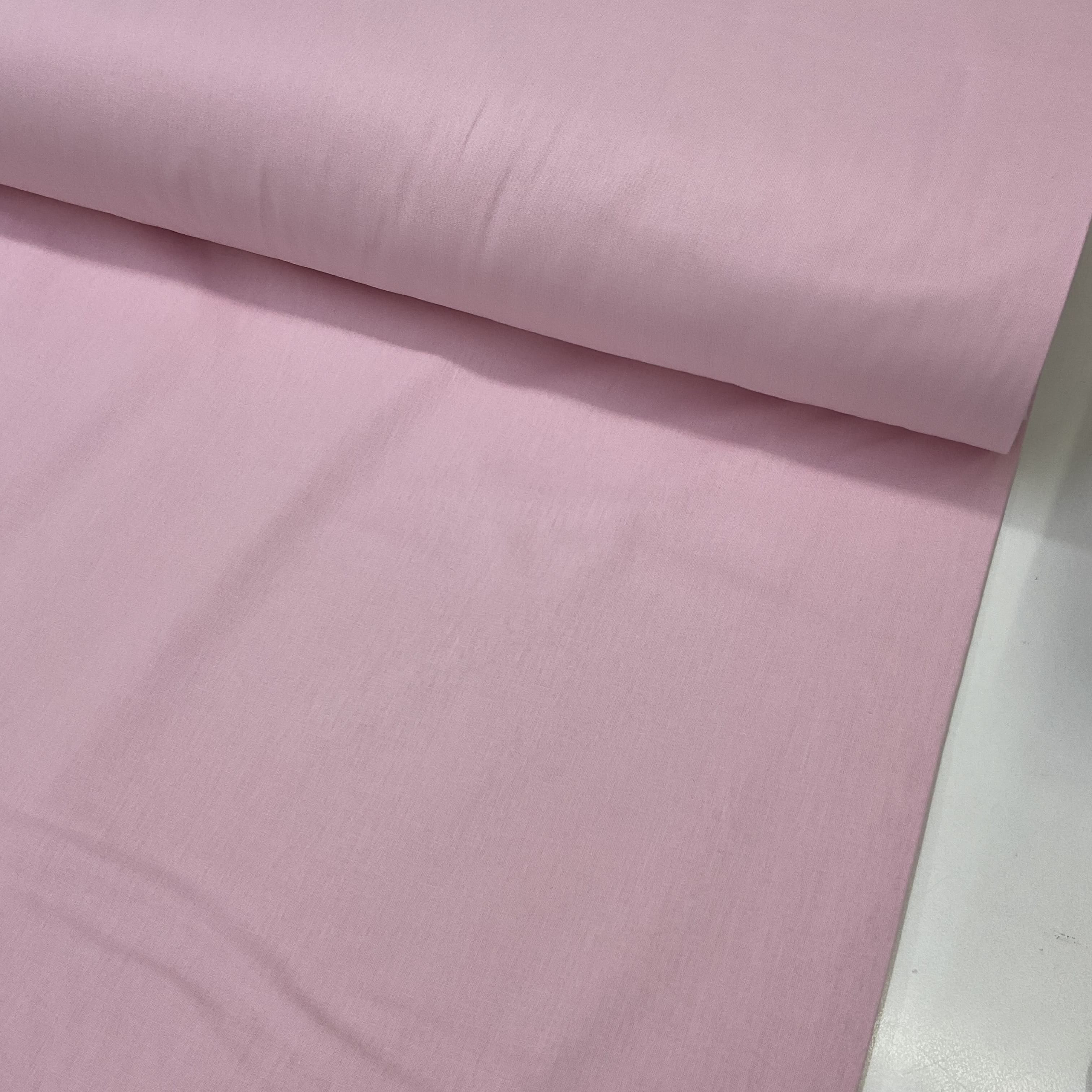 Hafif Defolu Pudra Poplin Kumaş