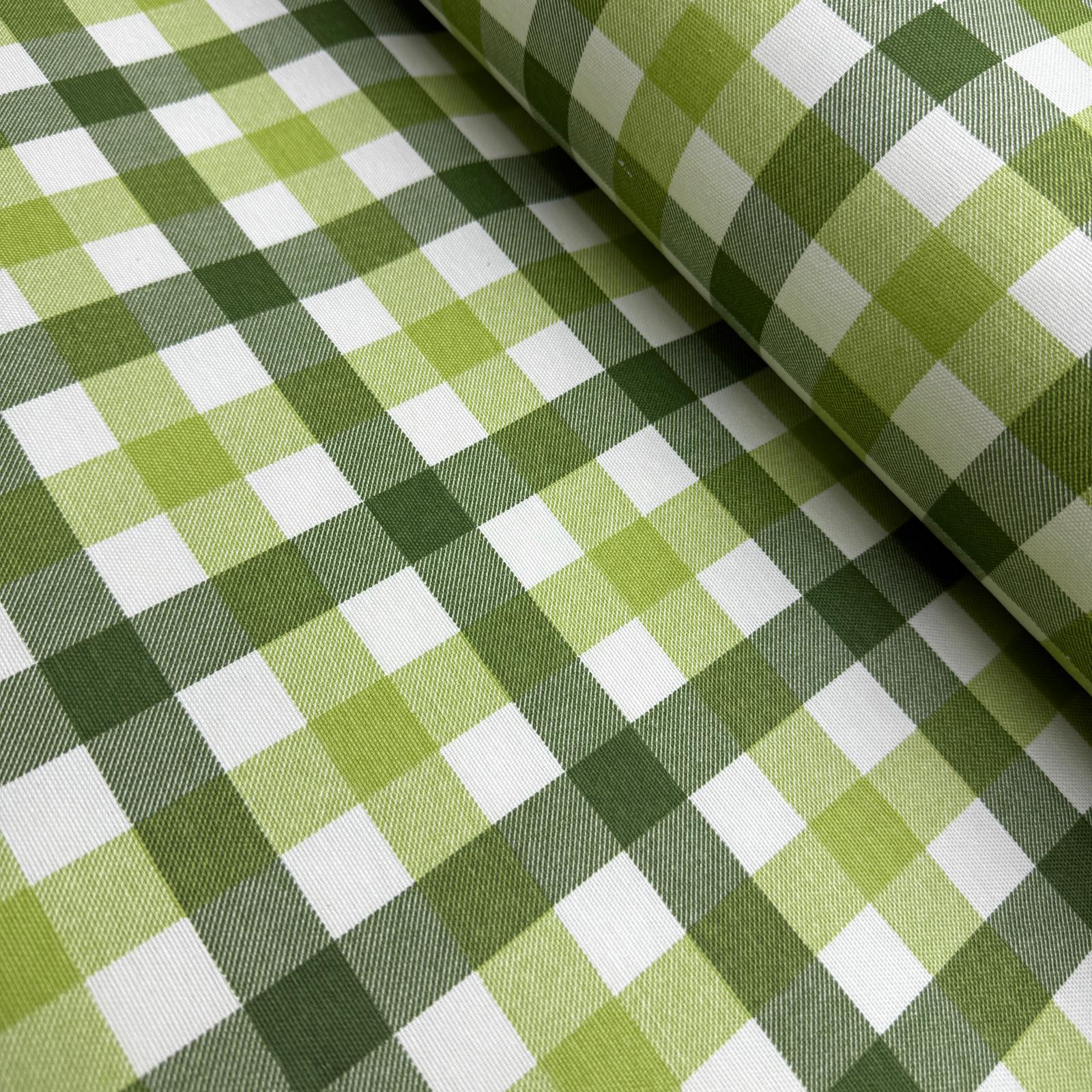 Yılbaşı Ekose Kareli Duck Bezi