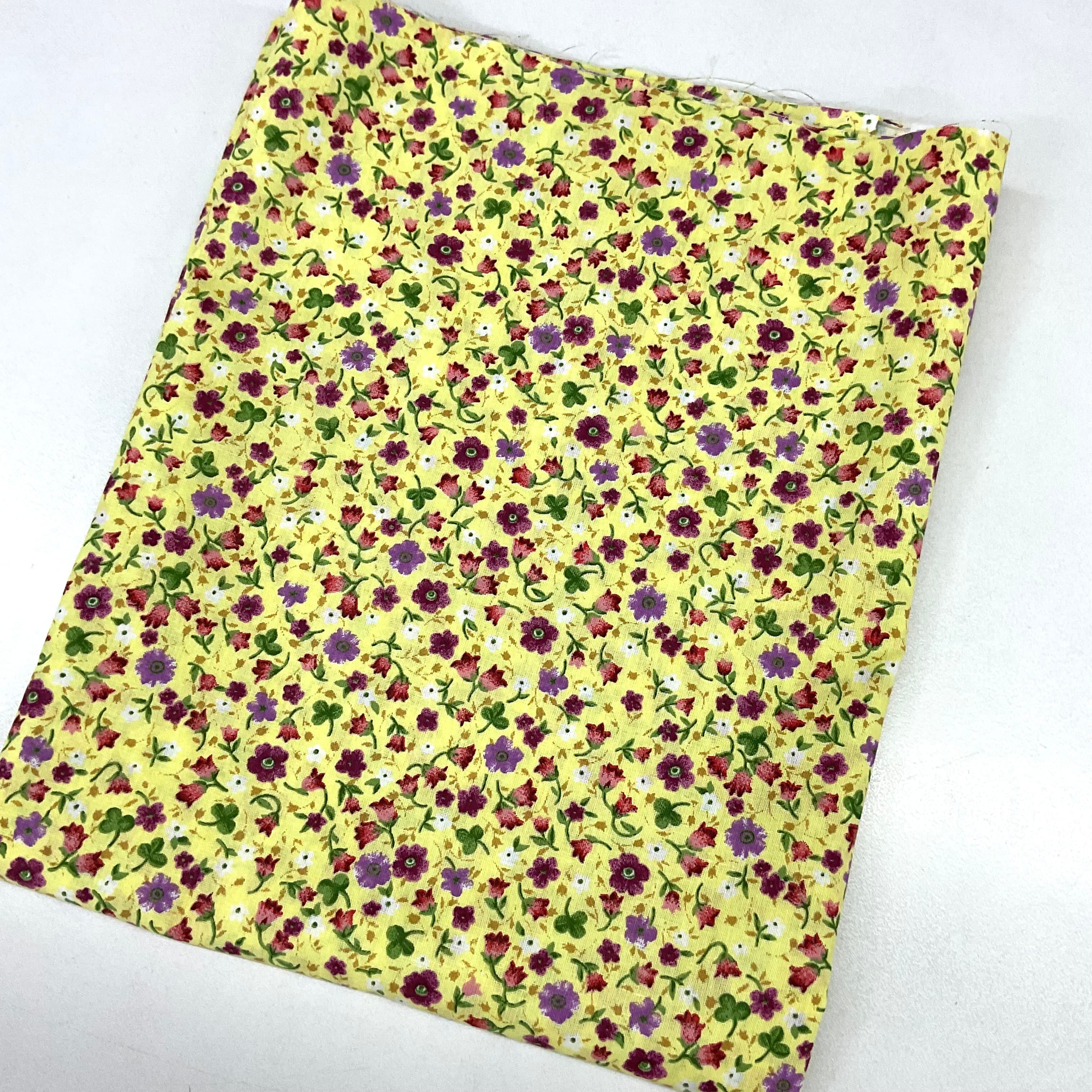 Sarı Çiçekler 50*80 Cm Parça Premium Poplin Kumaş