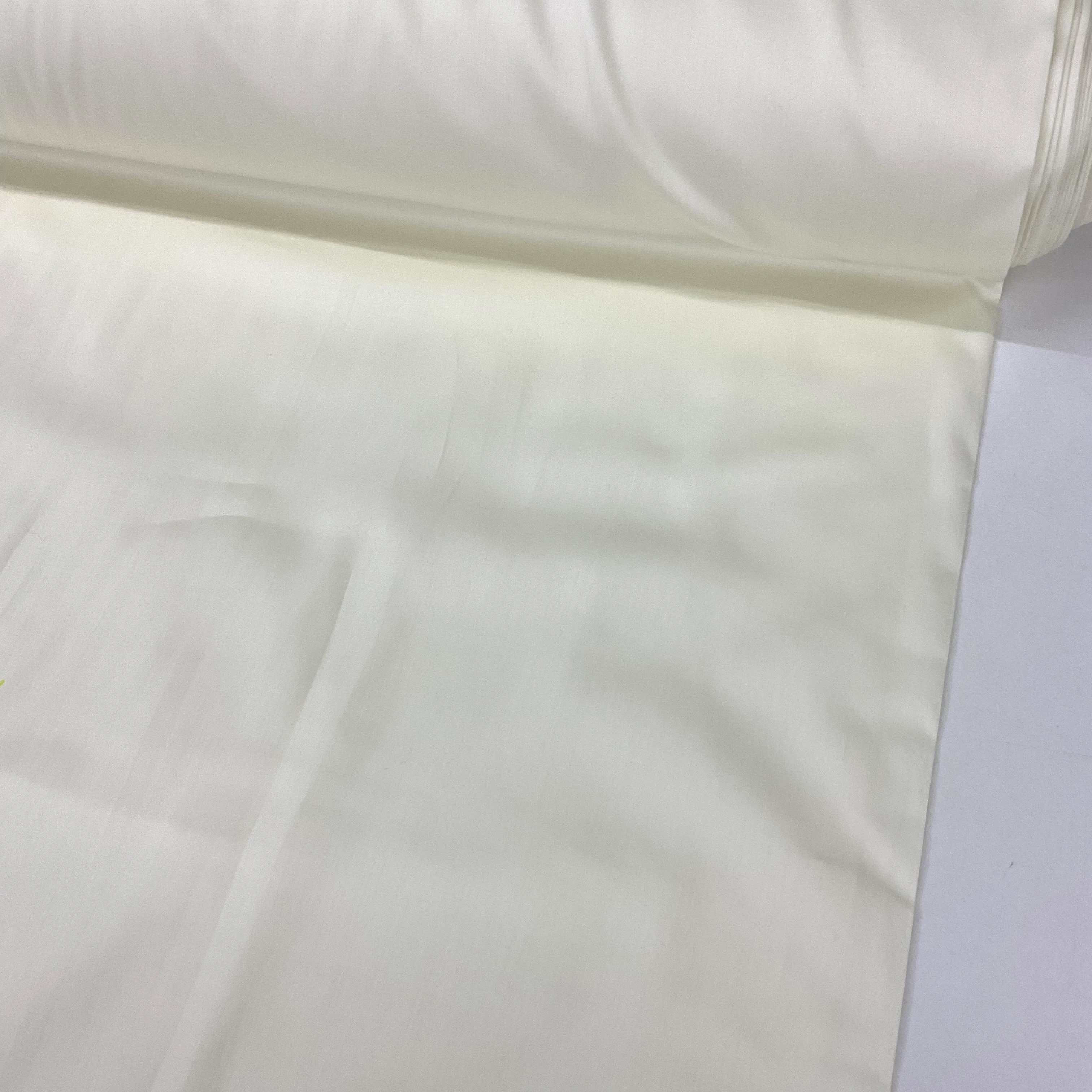 Defolu Krem Pamuk Saten Kumaş