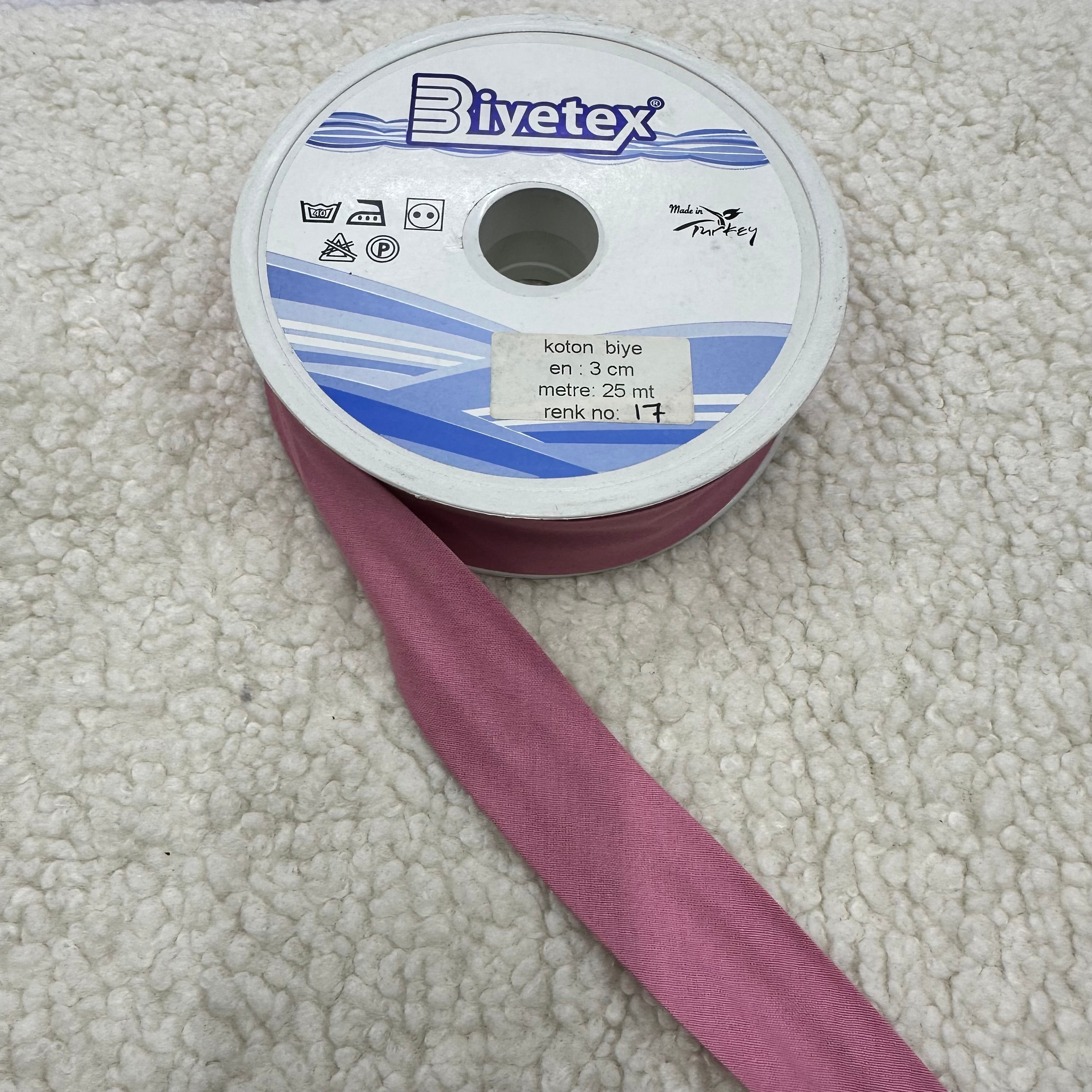 Renk No 17 Biyetex Koton Biye 3 Cm