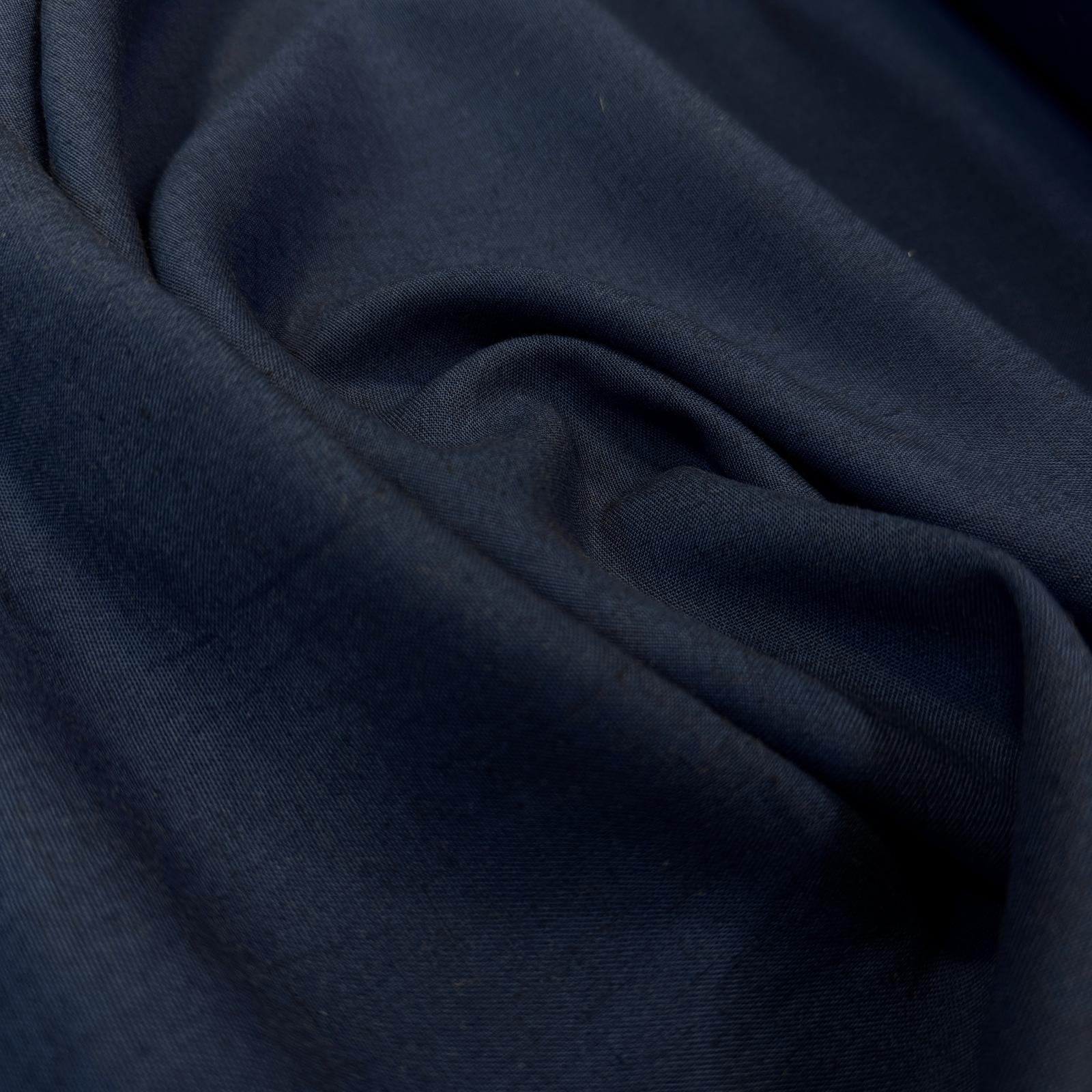 Kampanyalı İhraç Fazlası Denim Mavi Viskon Keten Kumaş