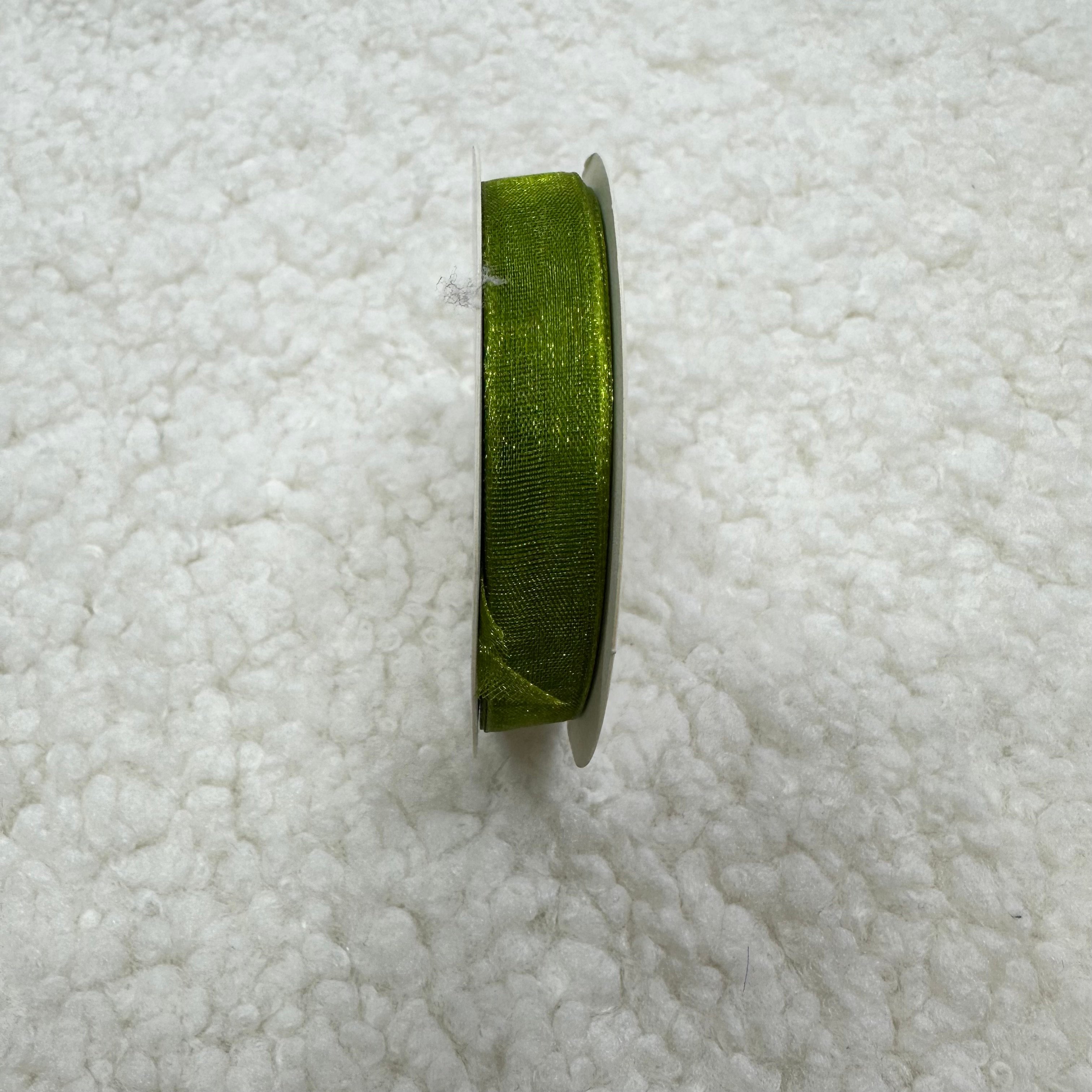 Yeşil Organze Kurdele 1 Cm