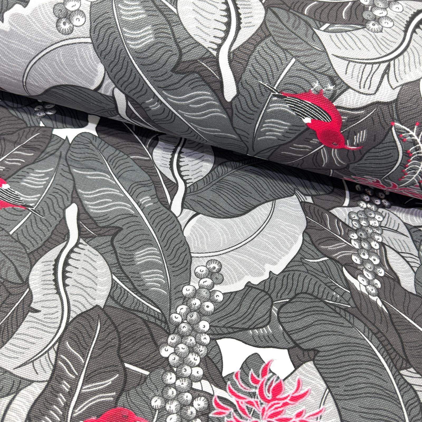 Orman Kuşları Antrasit Panama Keteni