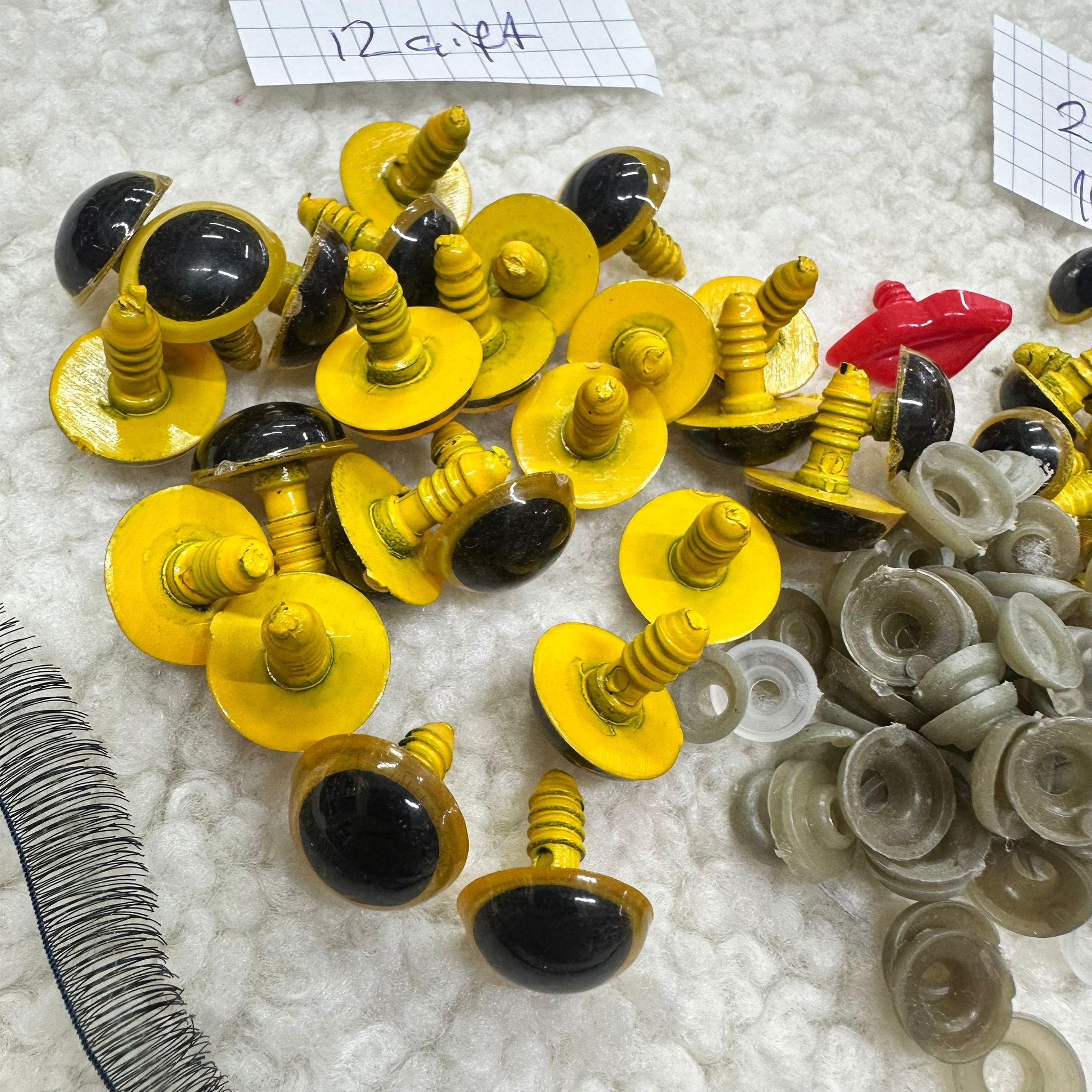 Sarı Amigurumi Göz Set