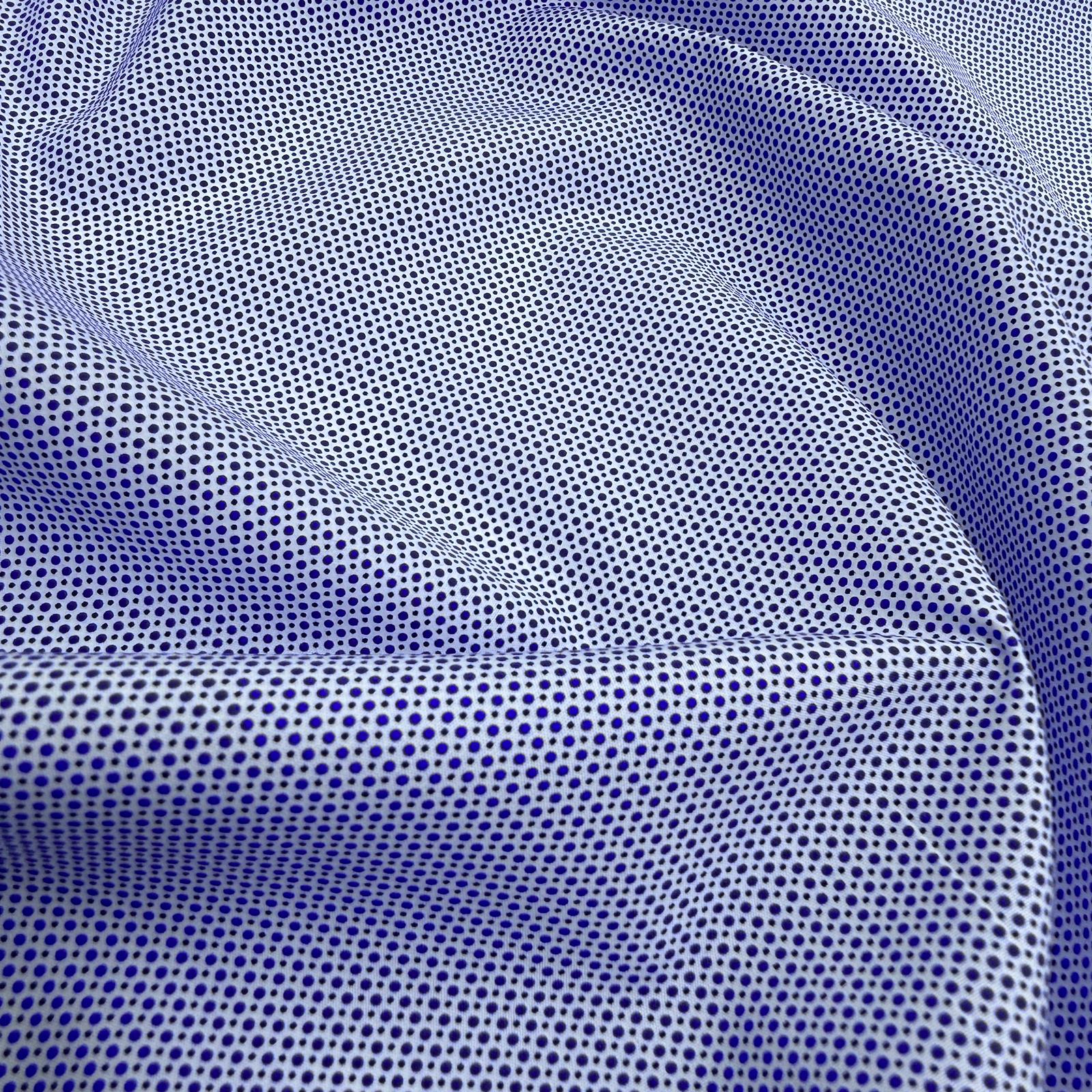 Hafif Defolu Mini Noktalar Gömleklik 50/1 Poplin Kumaş