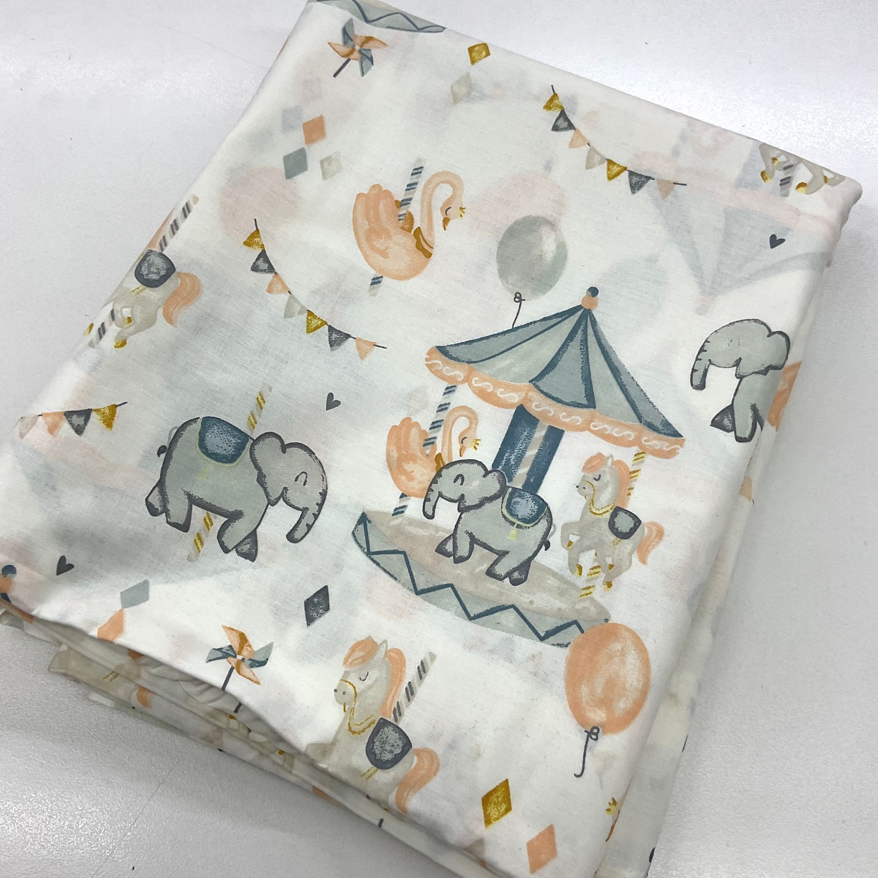 Lunapark  140*240 cm Parça Dijital Poplin Kumaş