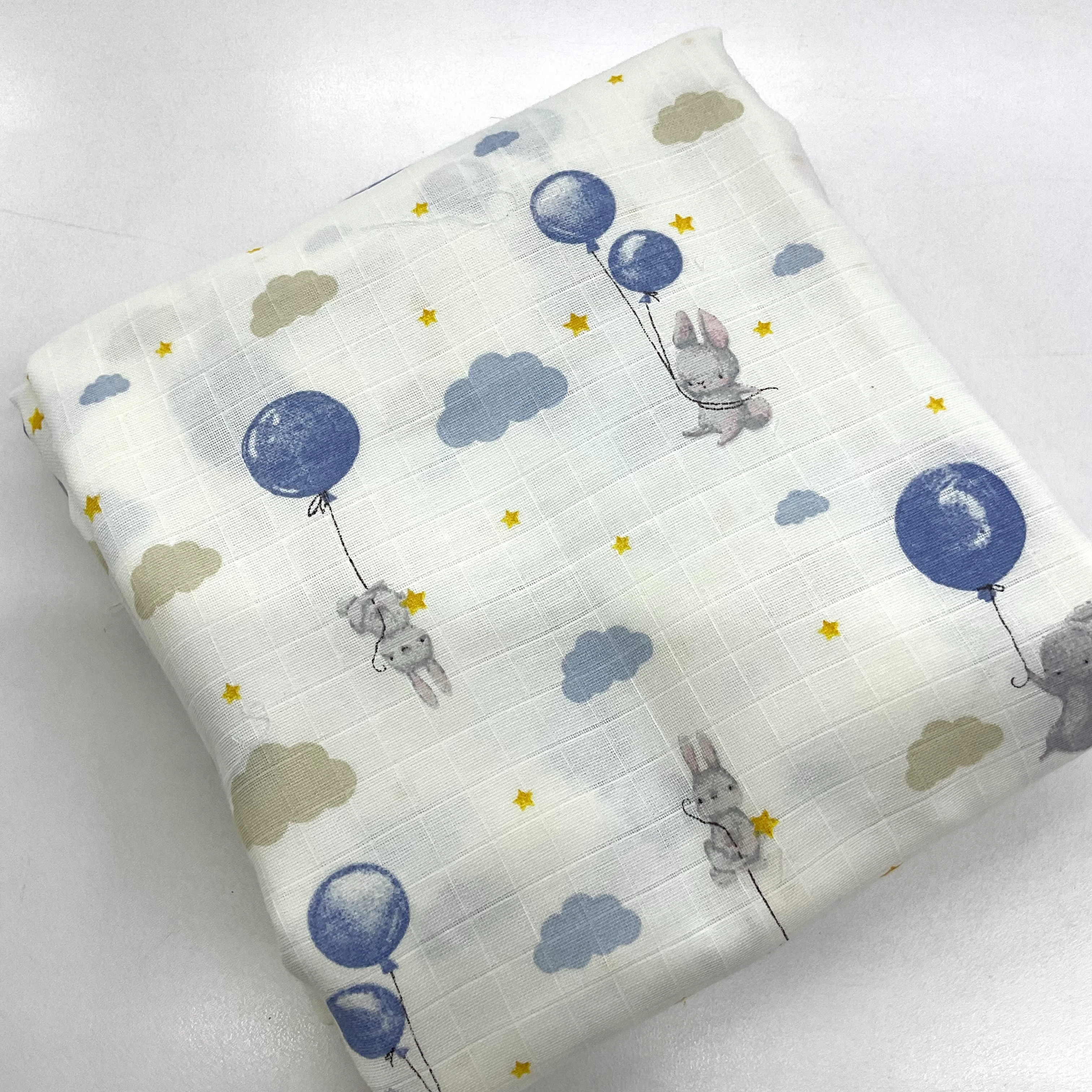 Balonlu Tavşan  150*180 cm Parça Müslin Kumaş