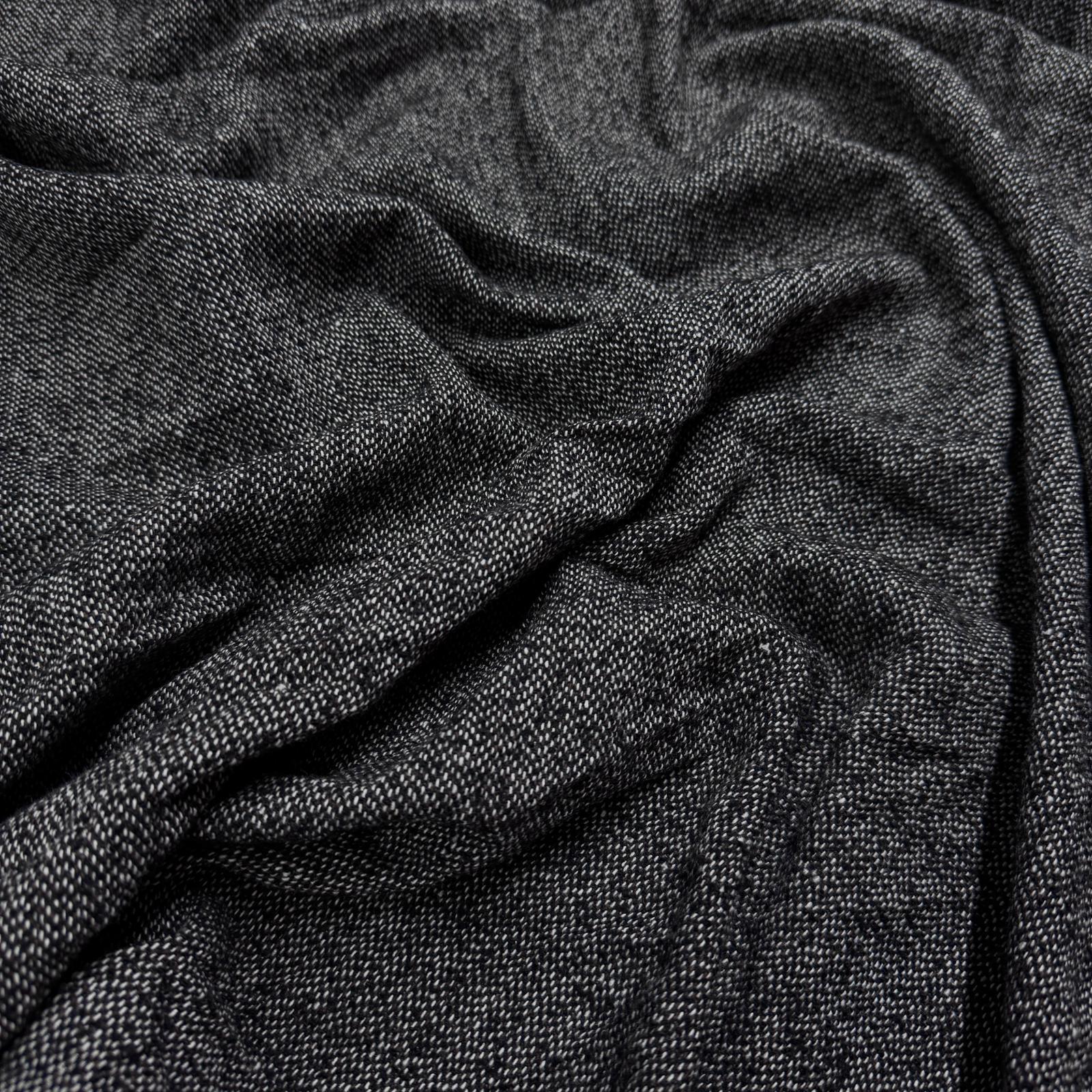 Mevsimlik İngiliz Siyah Yünlü Kuşgözü Dokuma Kumaş