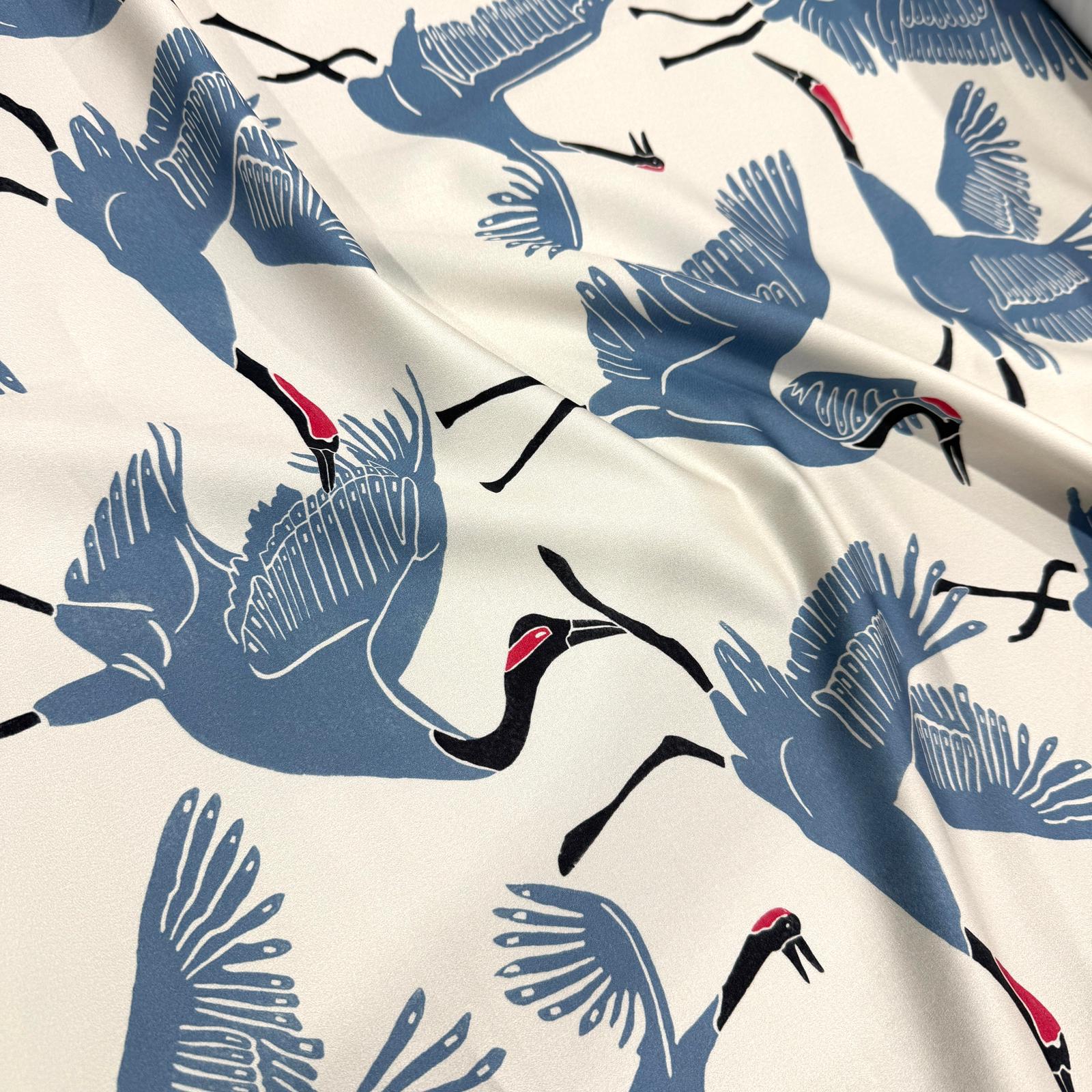 Leylekler Premium Saten Kumaş