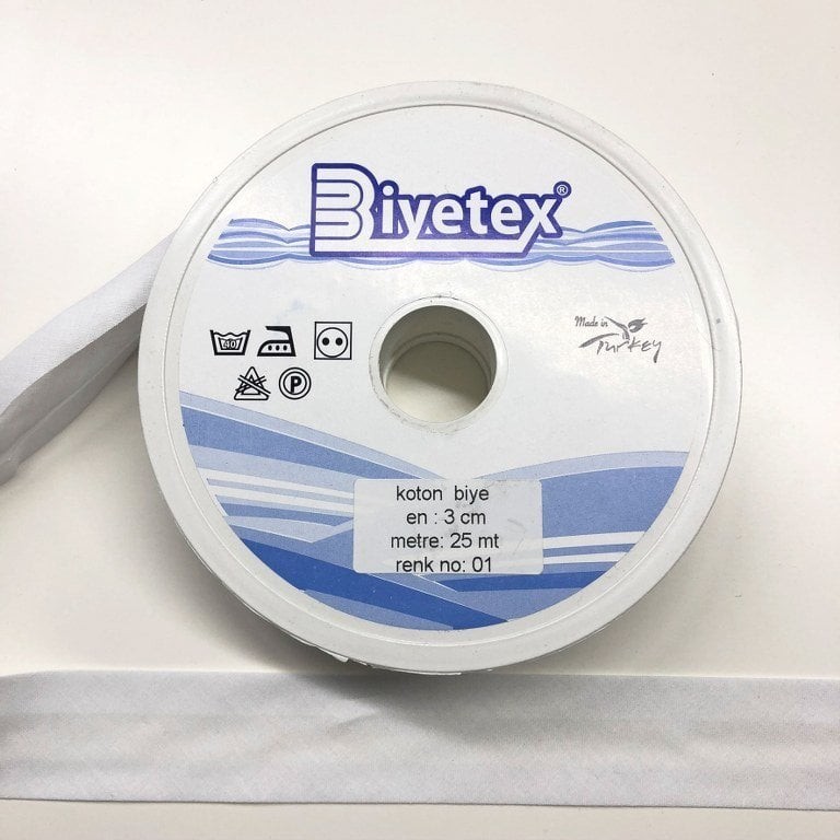 Renk No 01 Biyetex Koton Biye 3 Cm