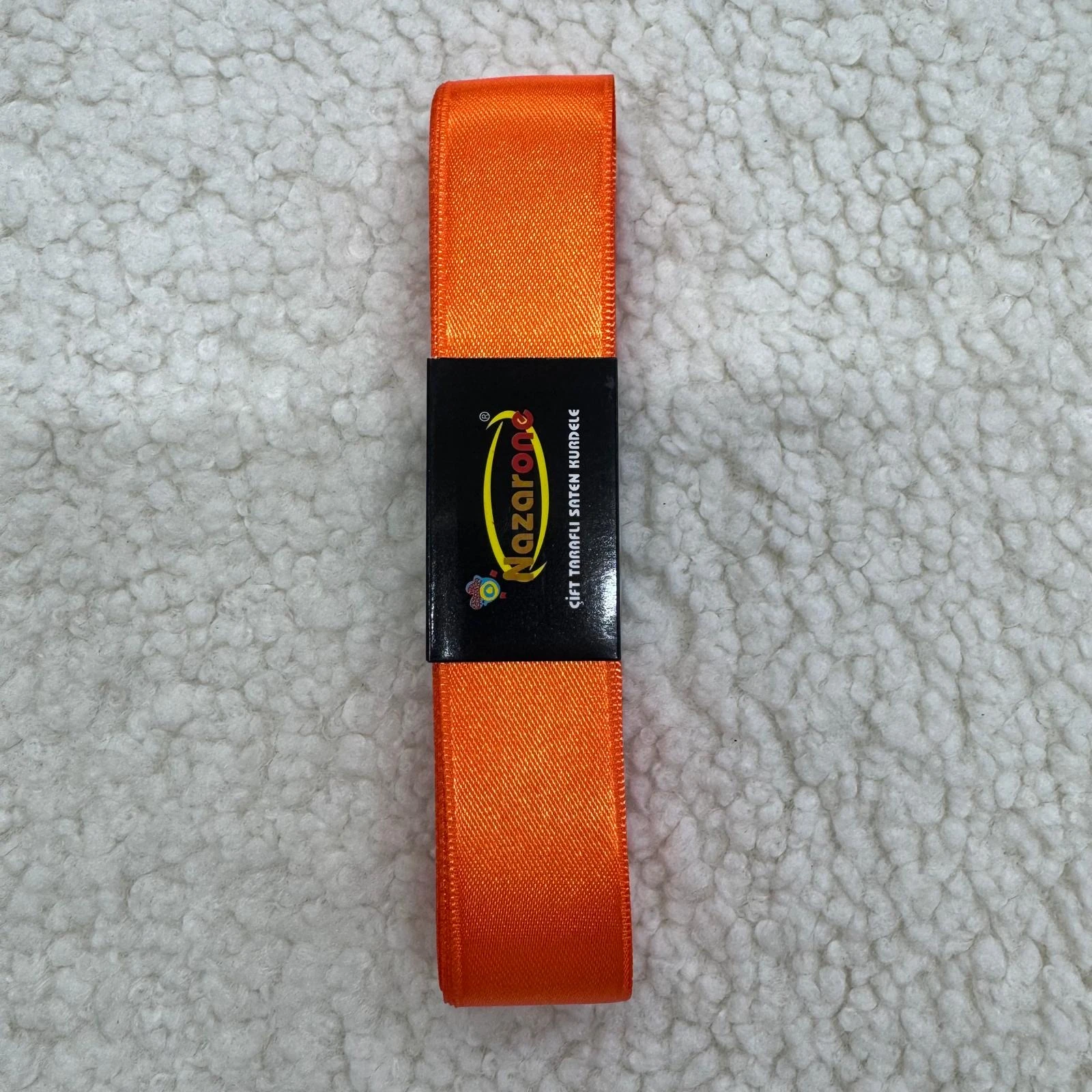 Üç Cm Turuncu Saten Kurdele