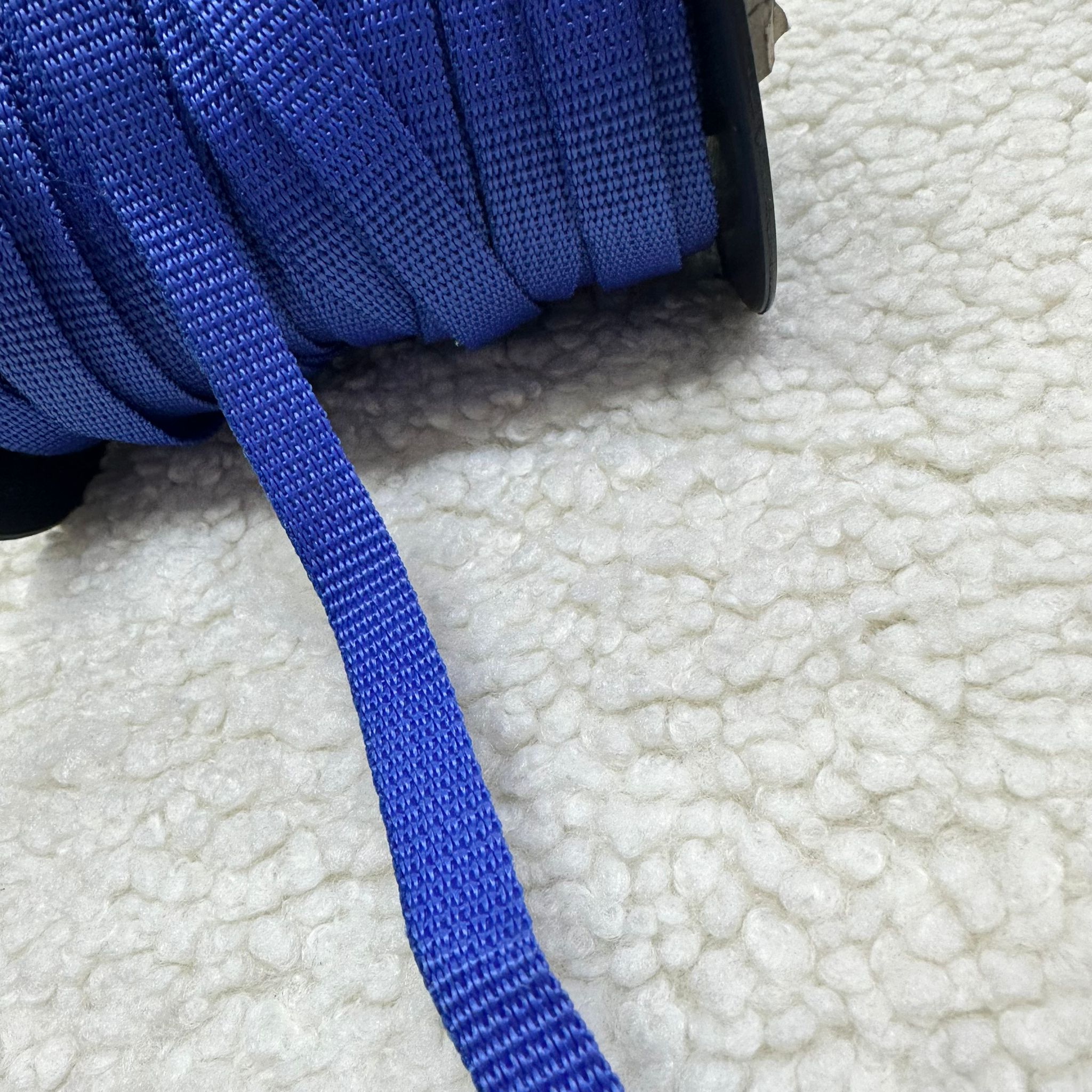 Saks Mavi 1 Cm Polyester Kolon Top