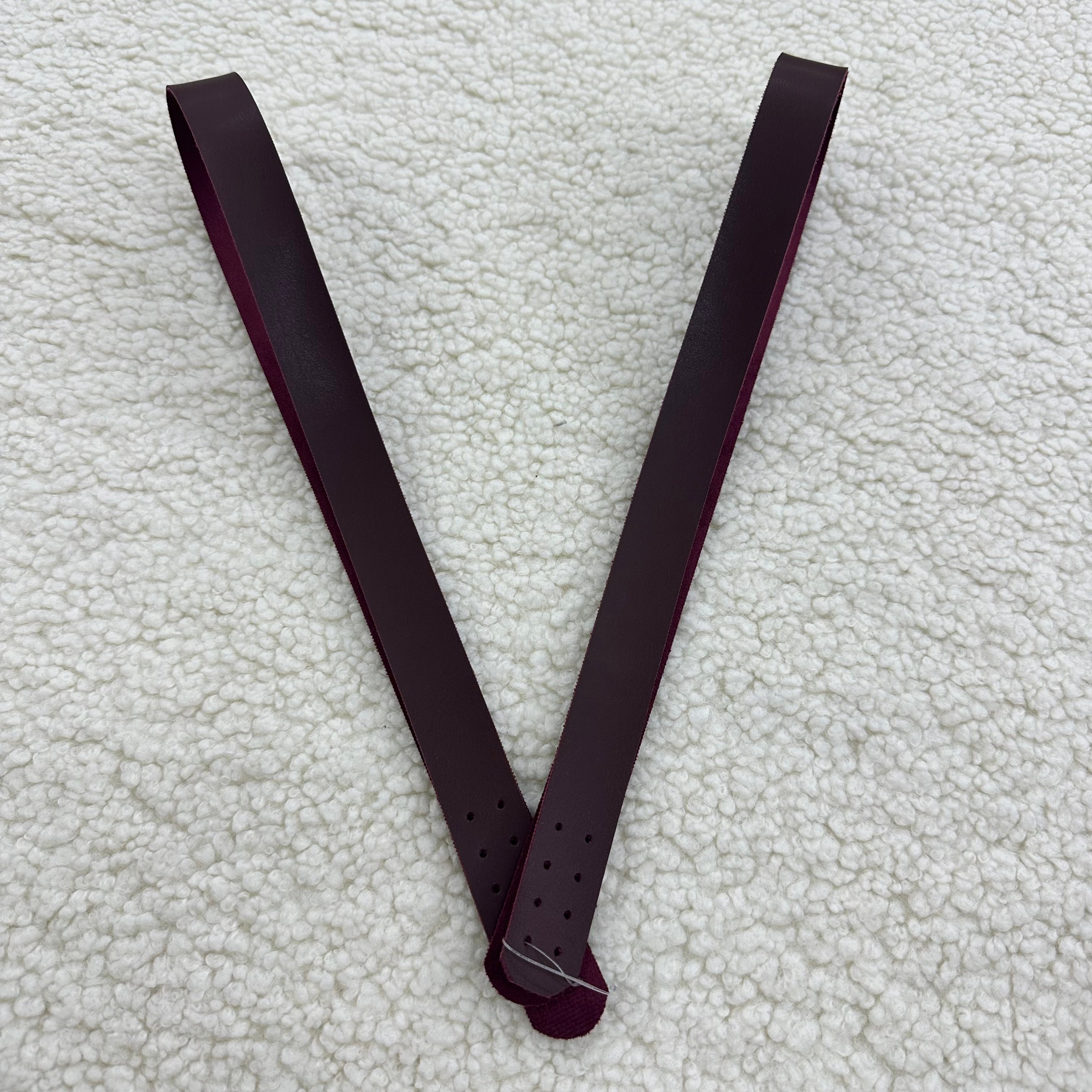 Bordo Deri Çanta Sapı 2 Adet 70 Cm