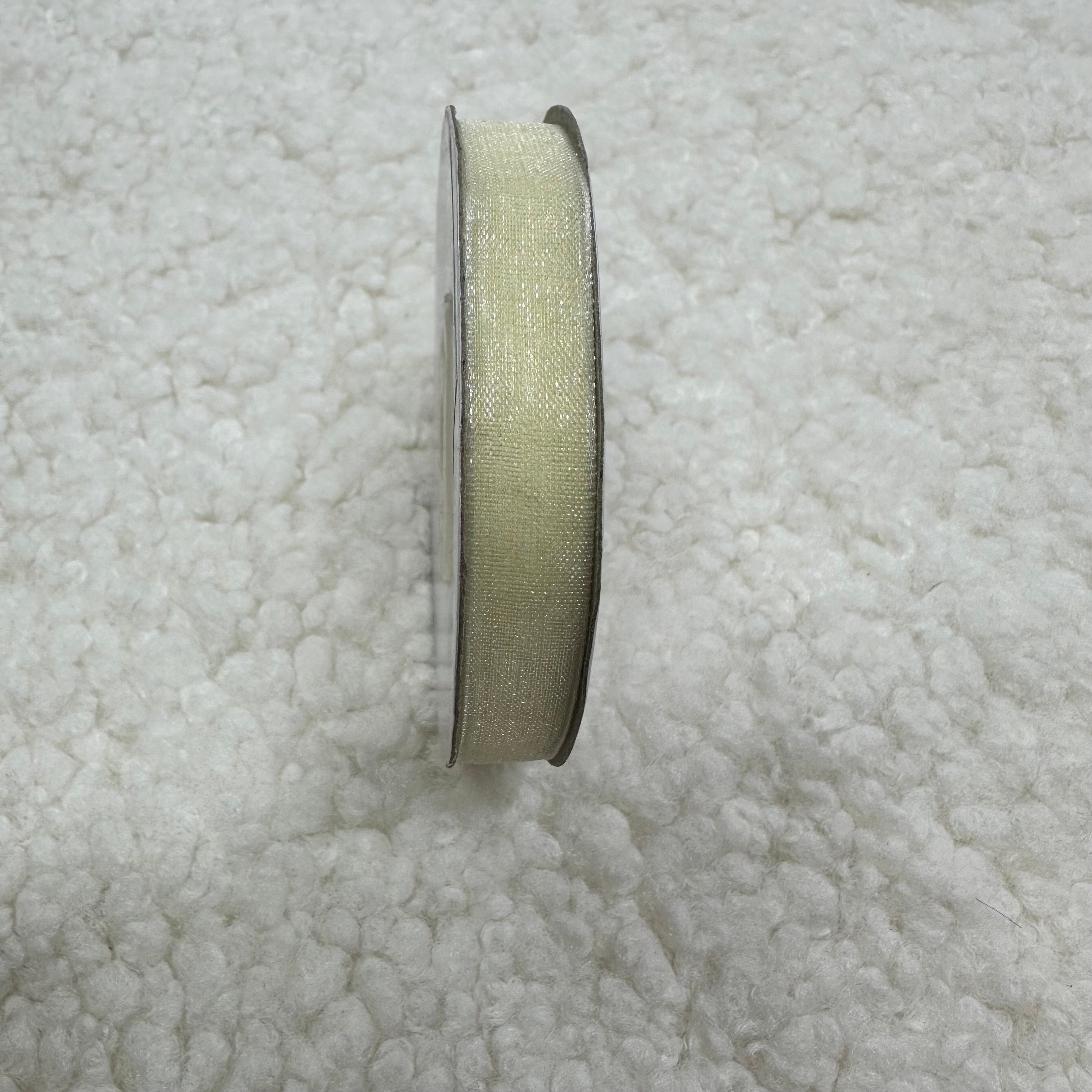 Krem Organze Kurdele 1 Cm