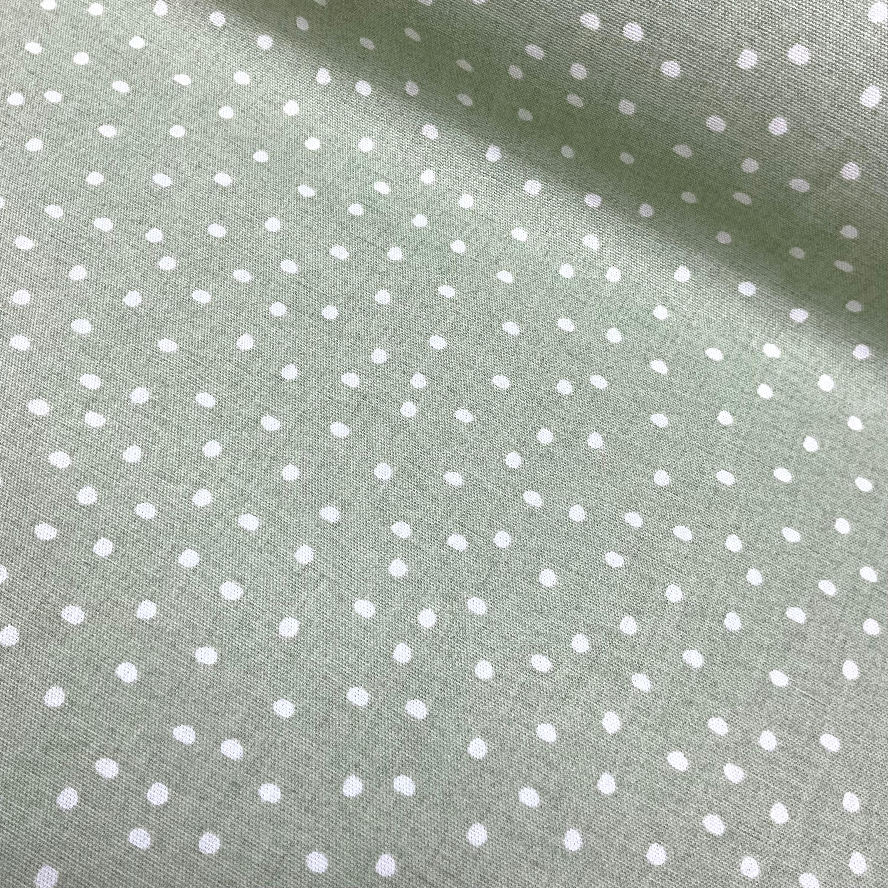 Pastel Puantiye Premium Keten Kumaş