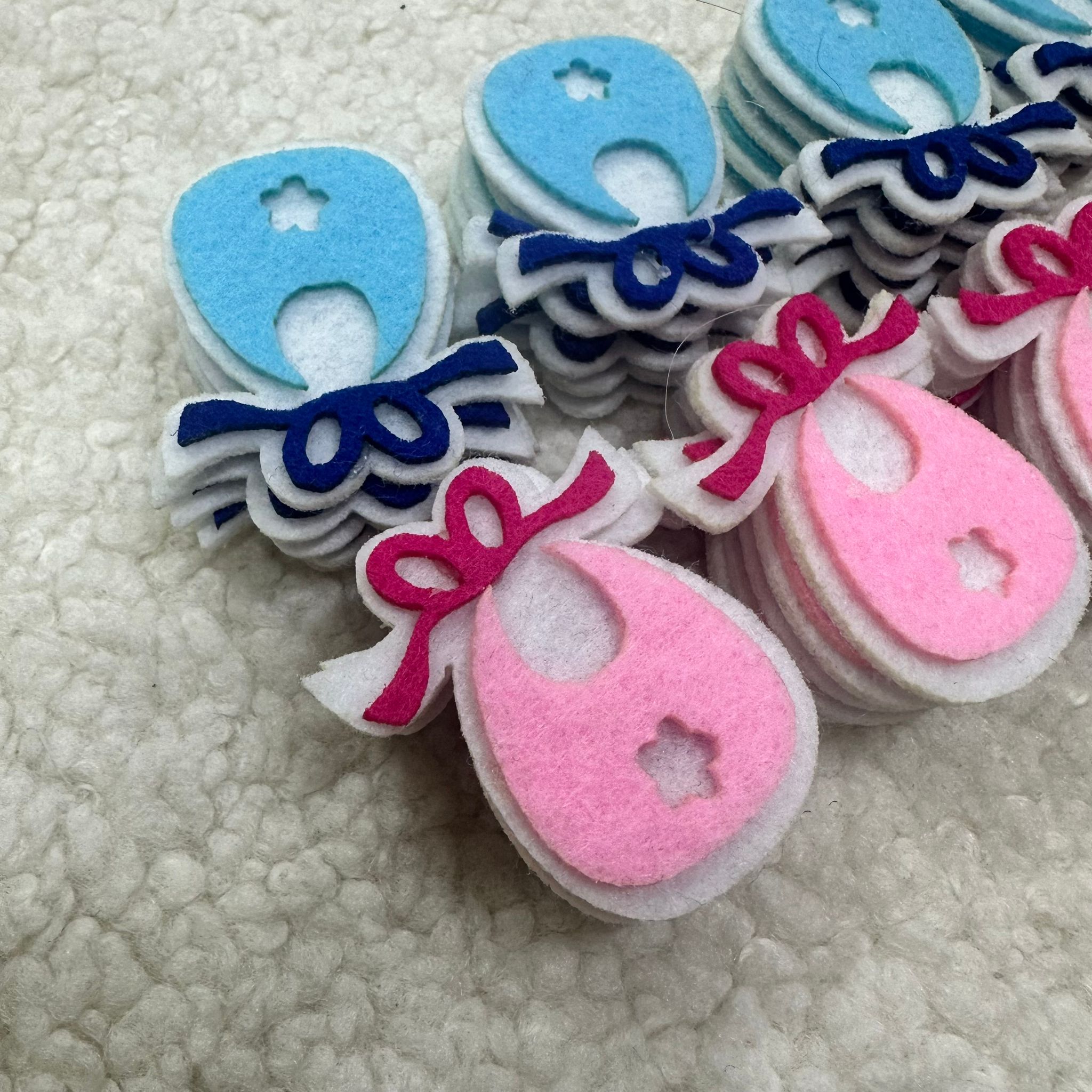 Karışık Bebek Önlüğü Keçe 50'li Set