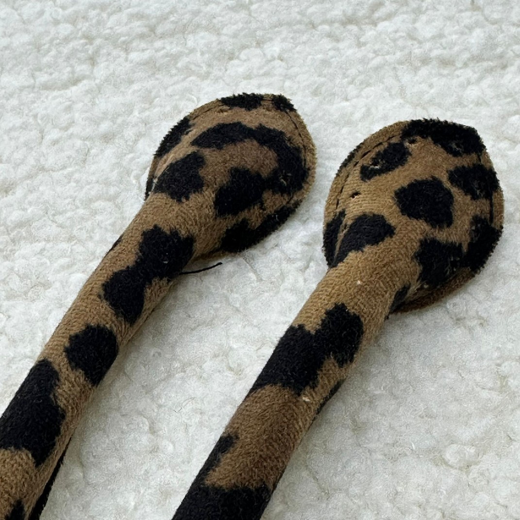 Leopar Süet Çanta Sapı