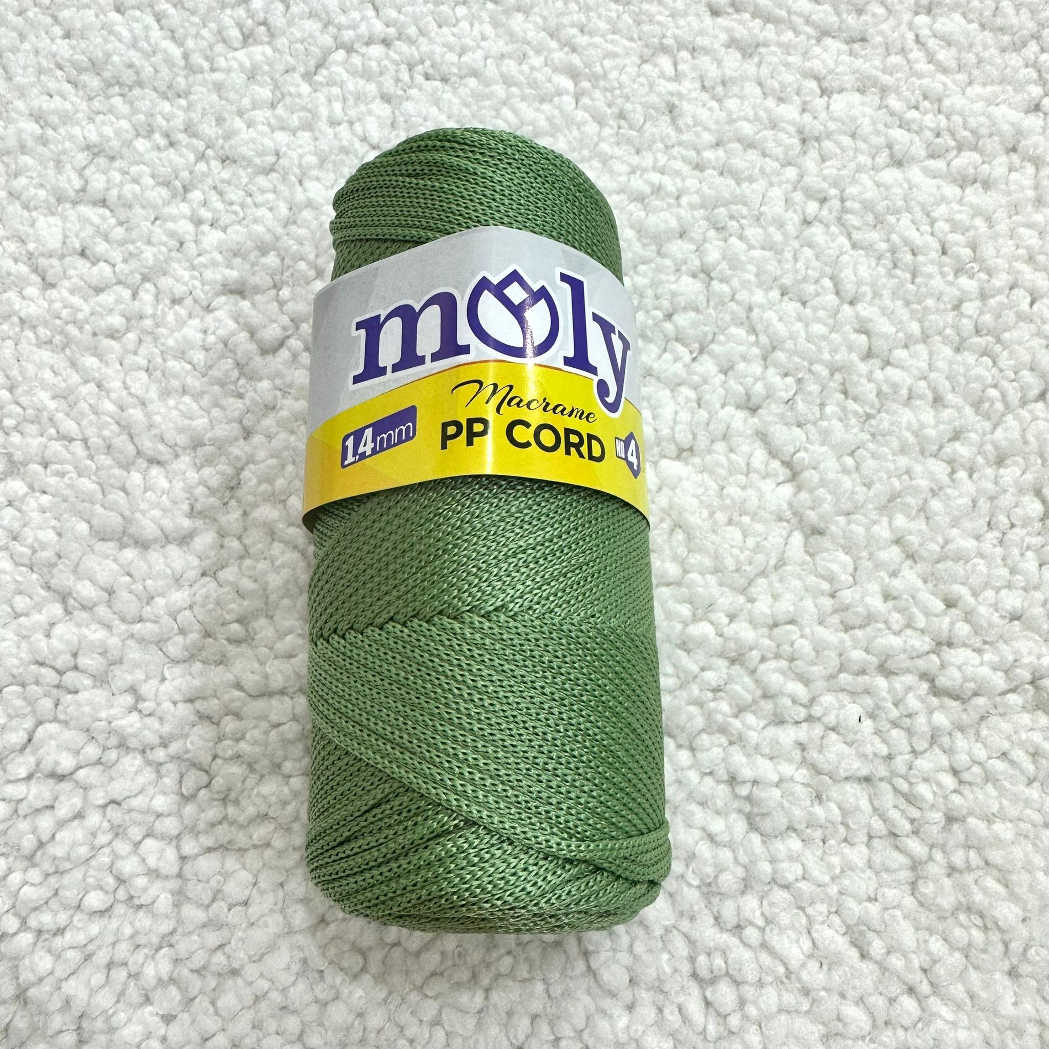 Moly PP Cord Çağla Yeşili Polyester Makrome İpi