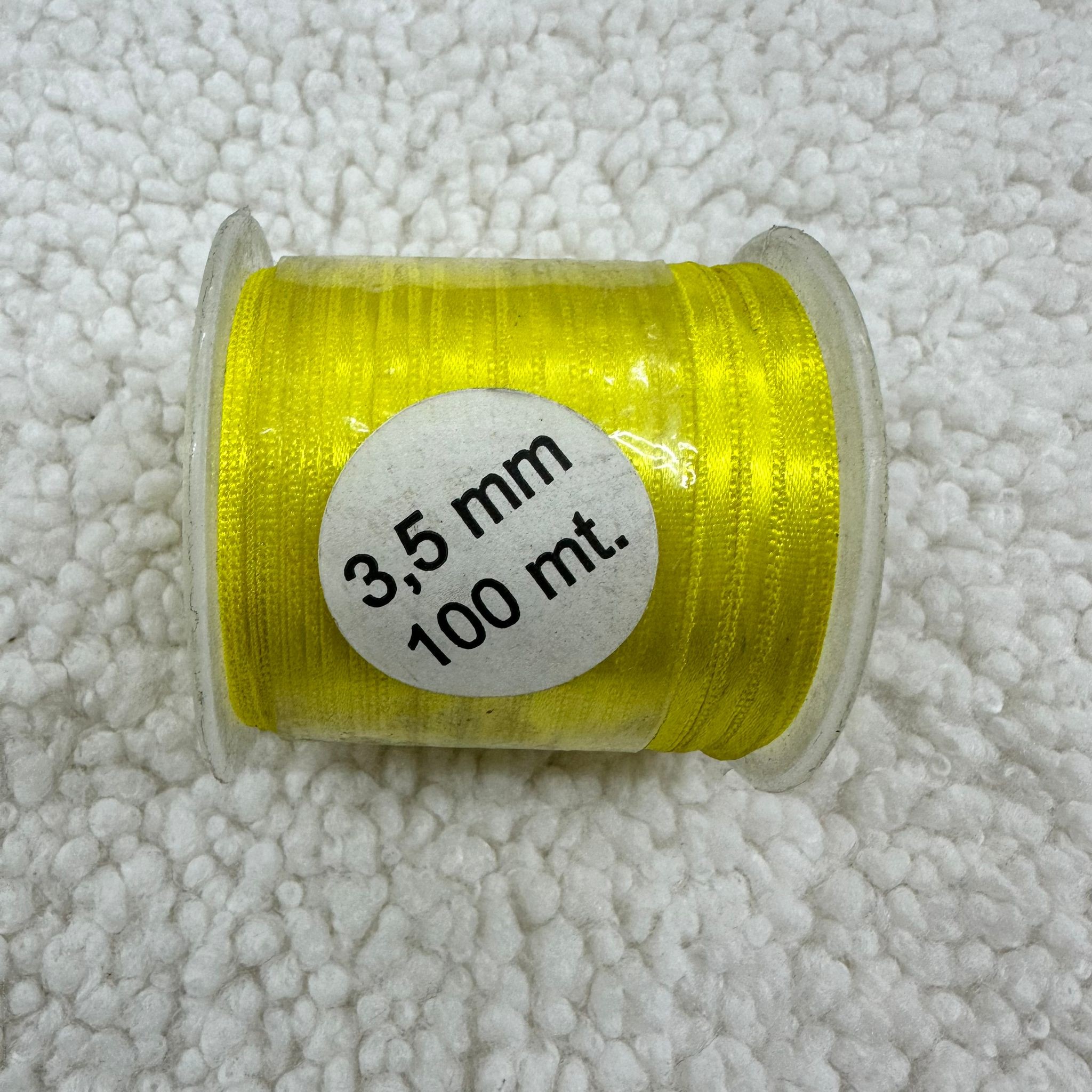 Sarı 3.5 mm Saten Kurdele