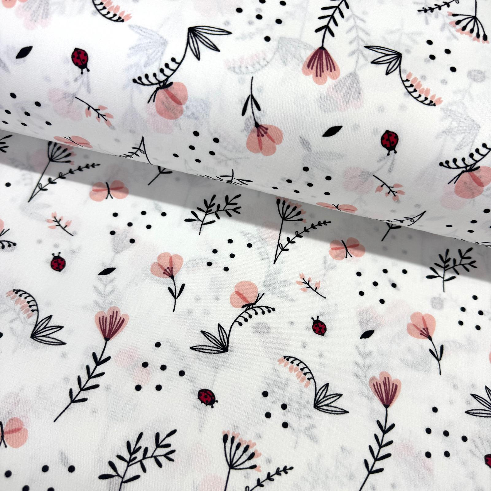 Sabah Çiçekleri Poplin Kumaş