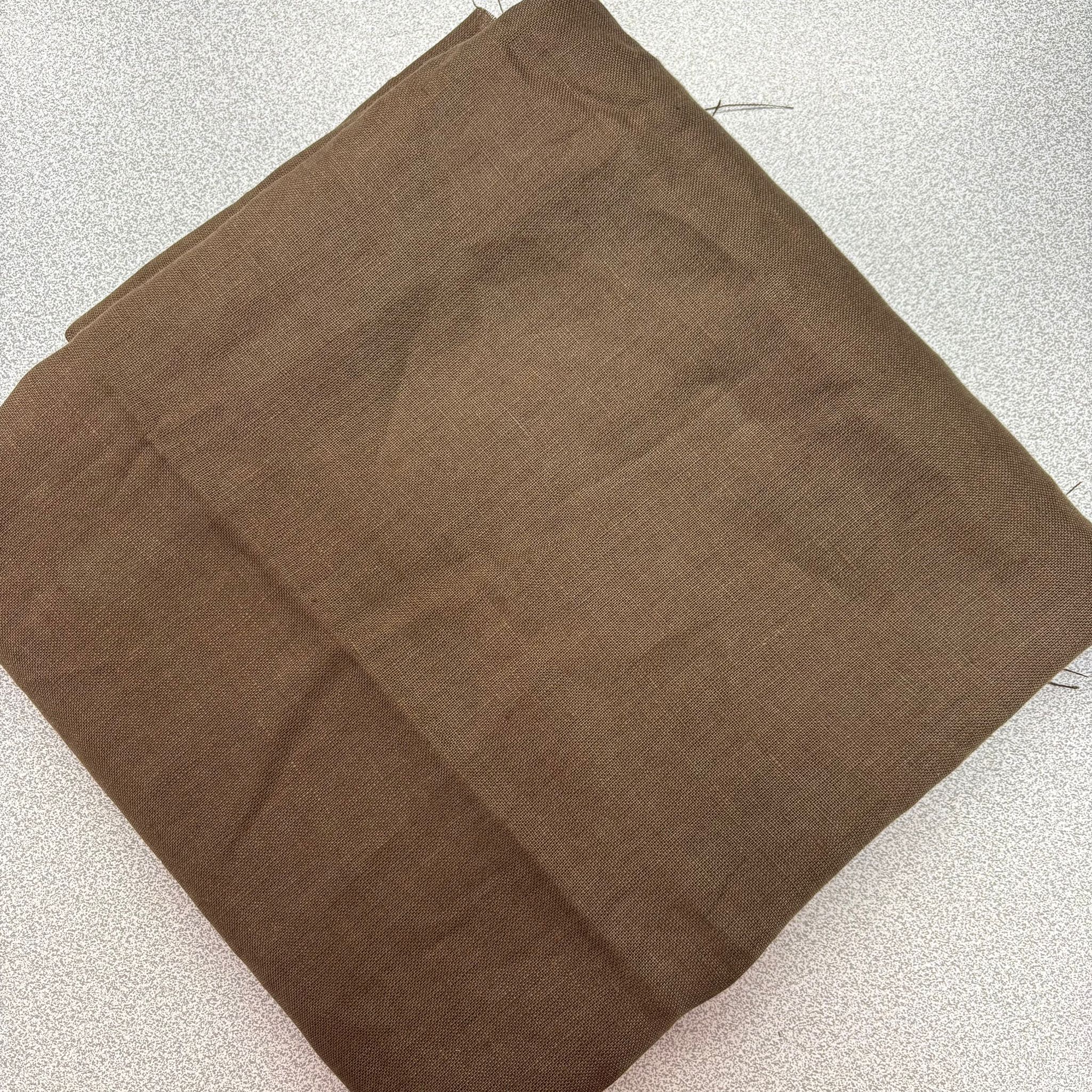 Çikolata Kahve No:80 135*140 cm Parça Ham Keten Kumaş