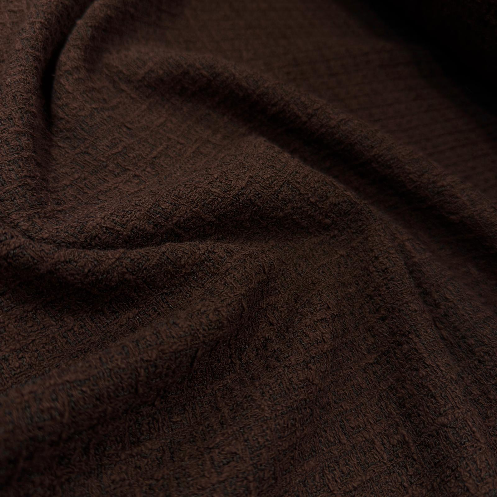 Kahverengi Vintage Buklet Pamuk Şanel Kumaş