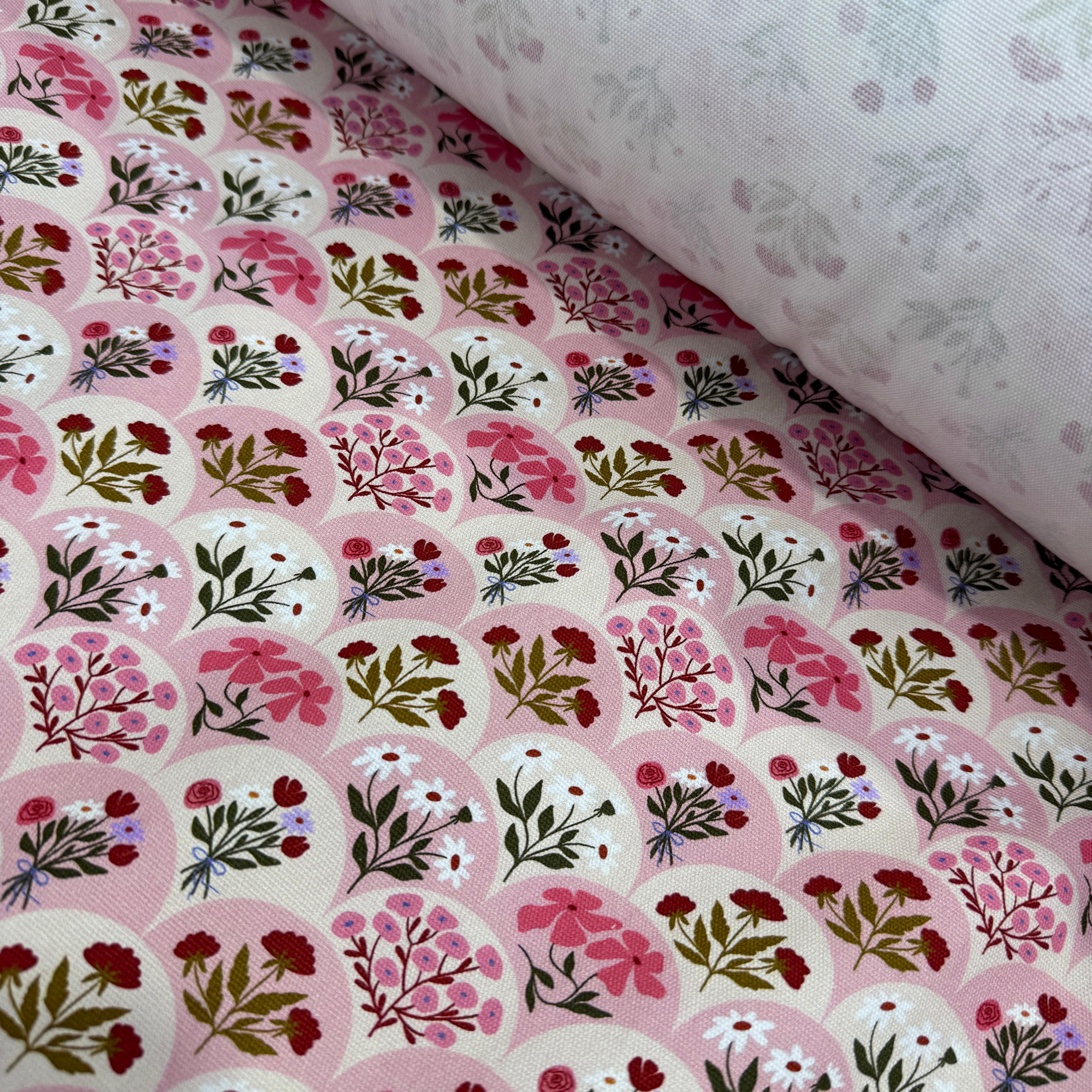 Çiçek Demetleri İntaşlar Markalı Kanvas Kumaş