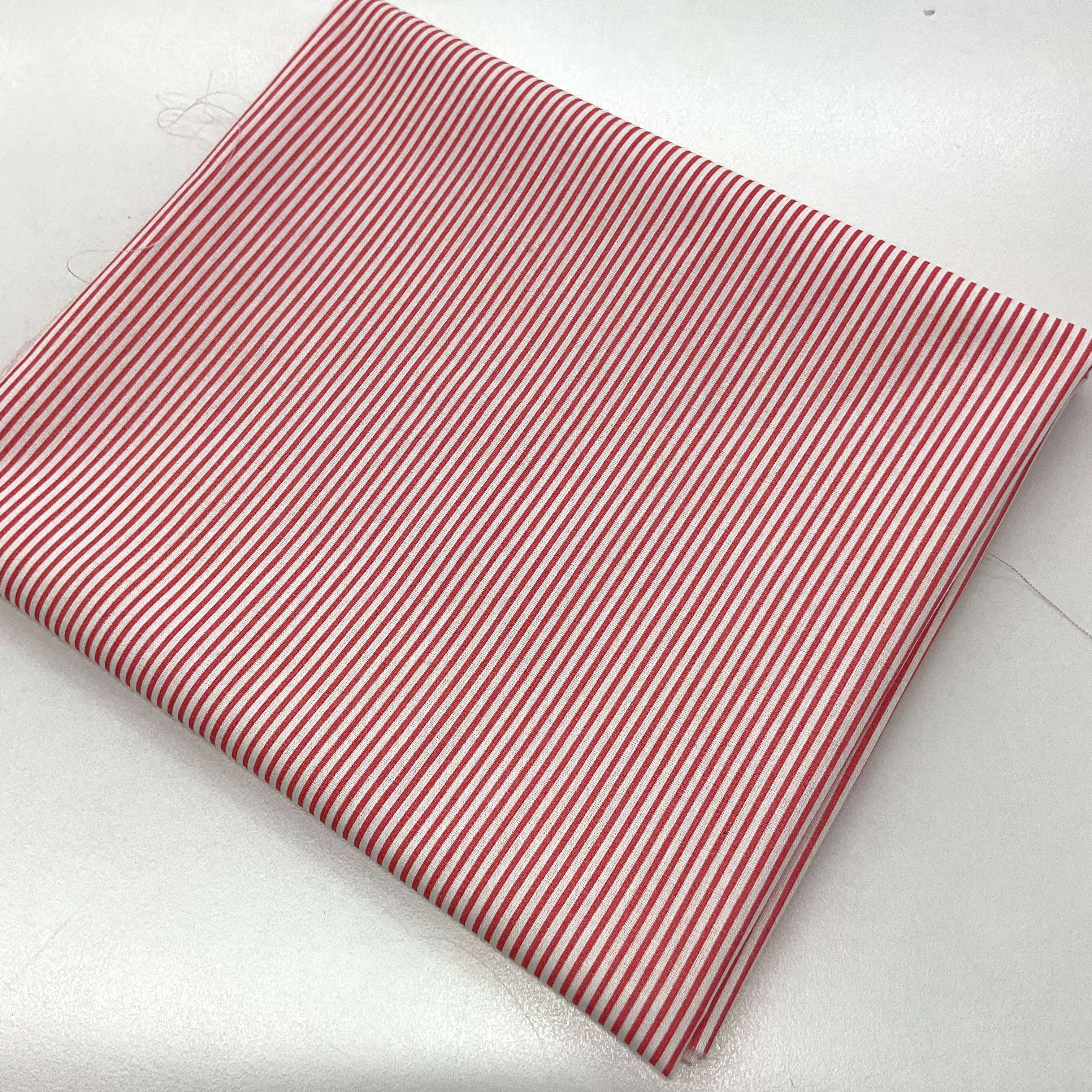 Mercan Çizgiler 50*80 Cm Parça Poplin Kumaş
