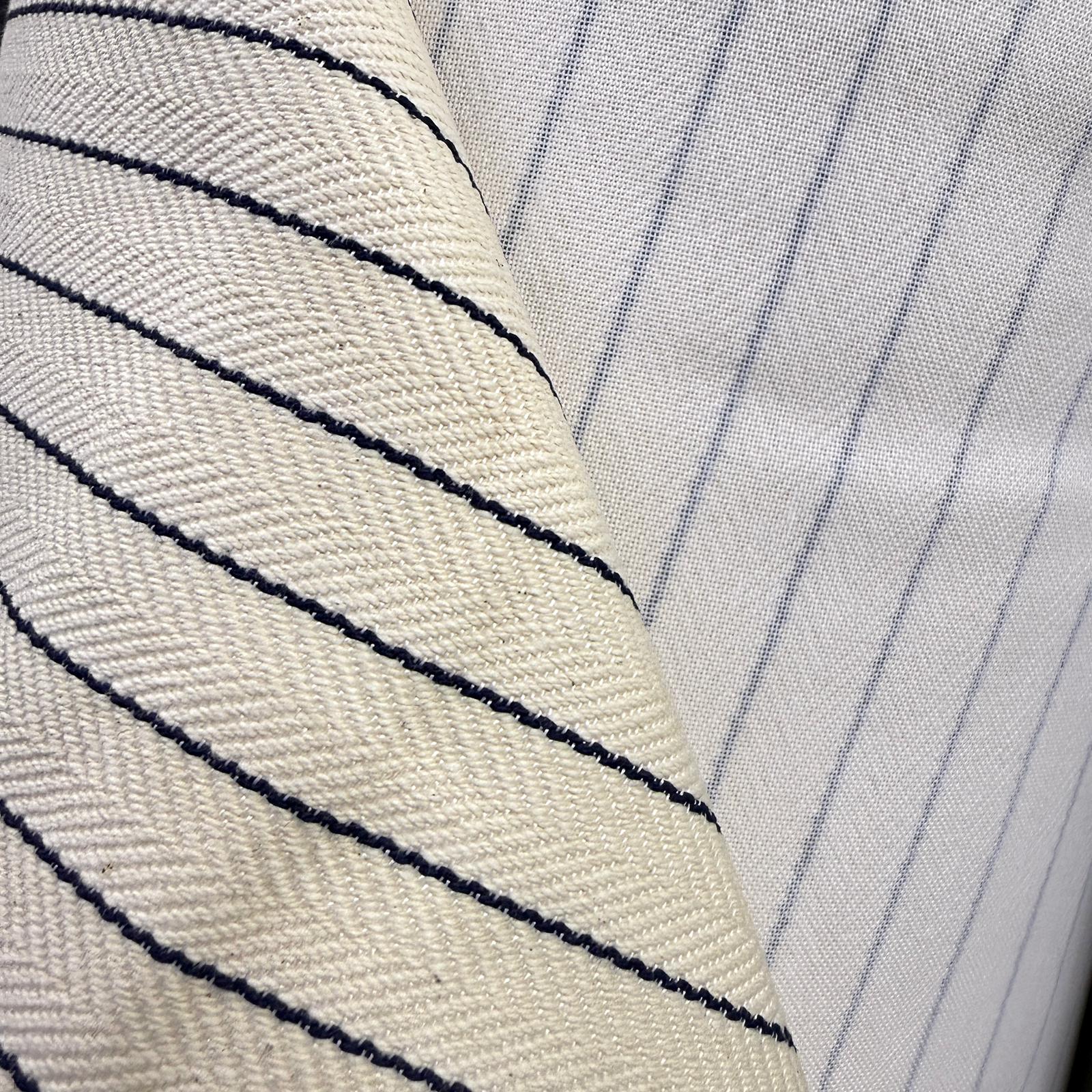 Özel Üretim Balıksırtı Çizgili Döşemelik Kumaş