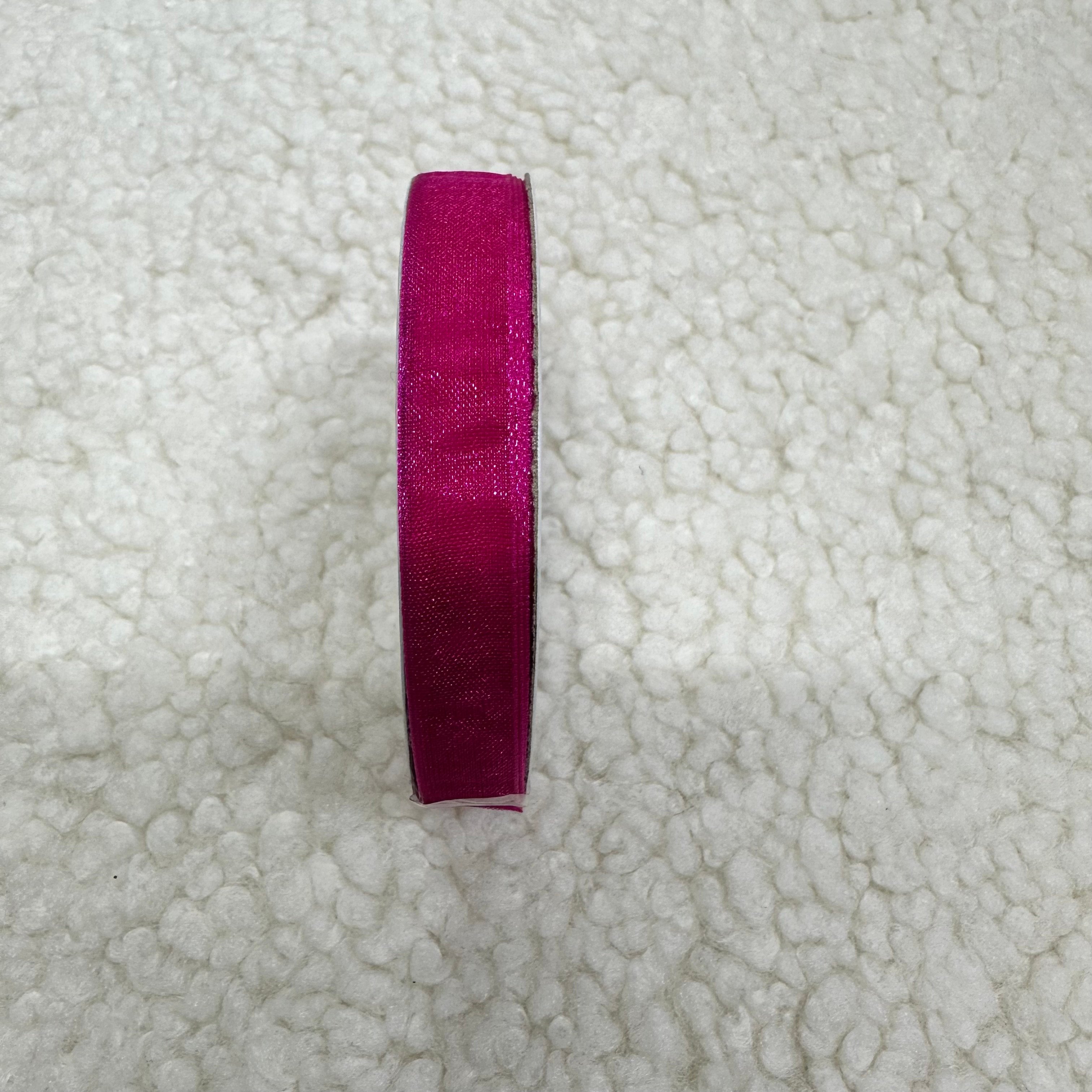 Fuşya Organze Kurdele 1 Cm