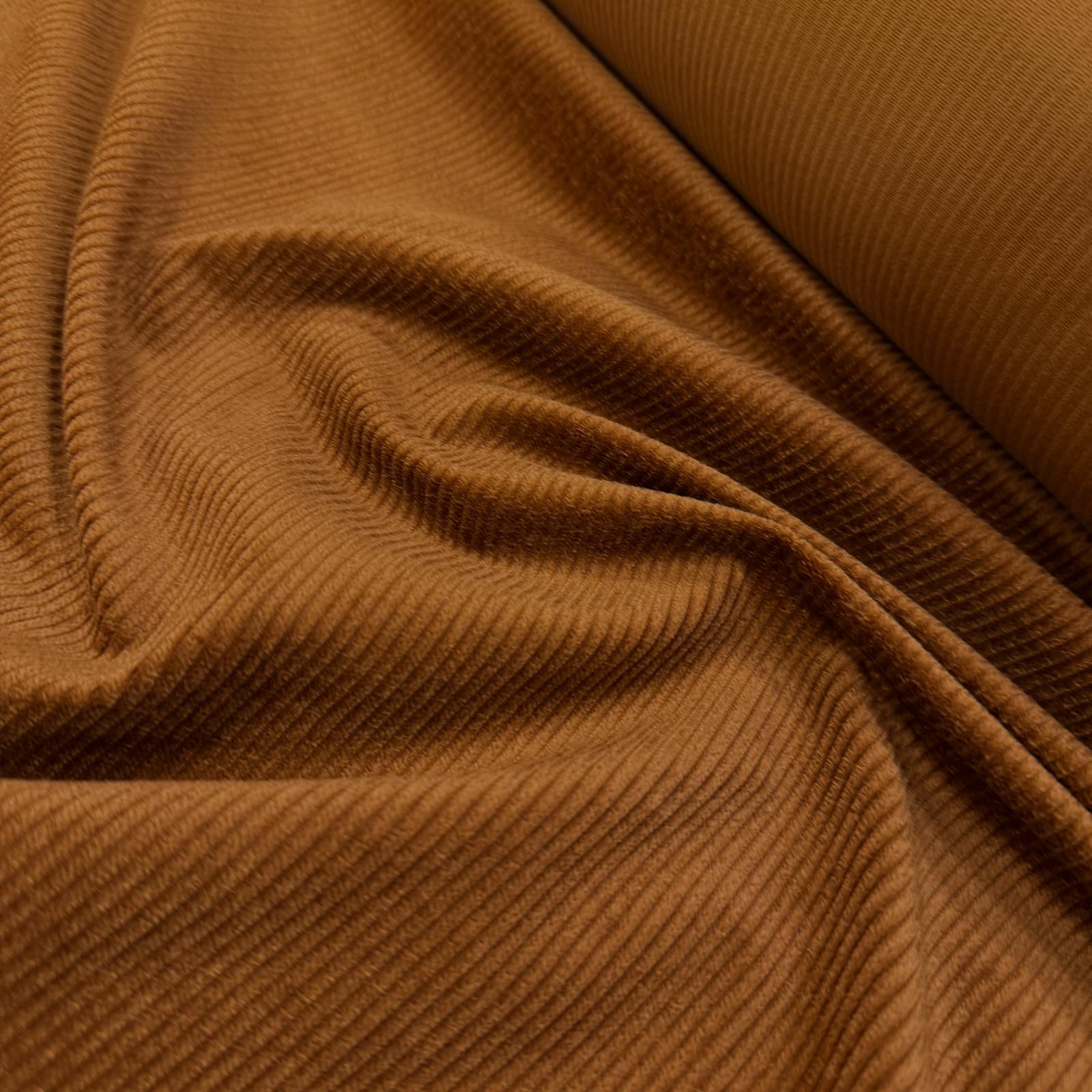 Karamel Likralı Pamuk Fitilli Kadife Kumaş