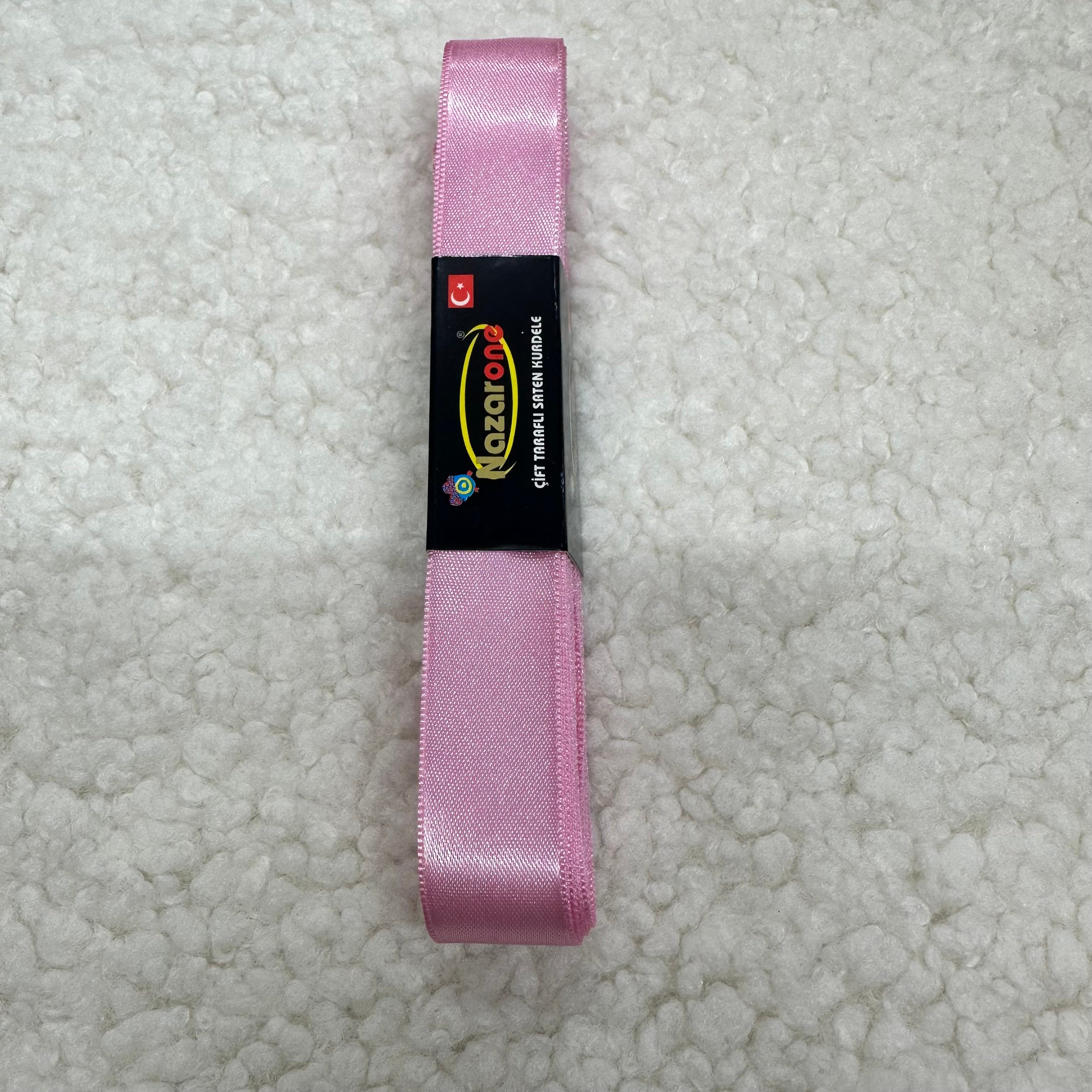 İki Cm Bebe Pembe Saten Kurdele