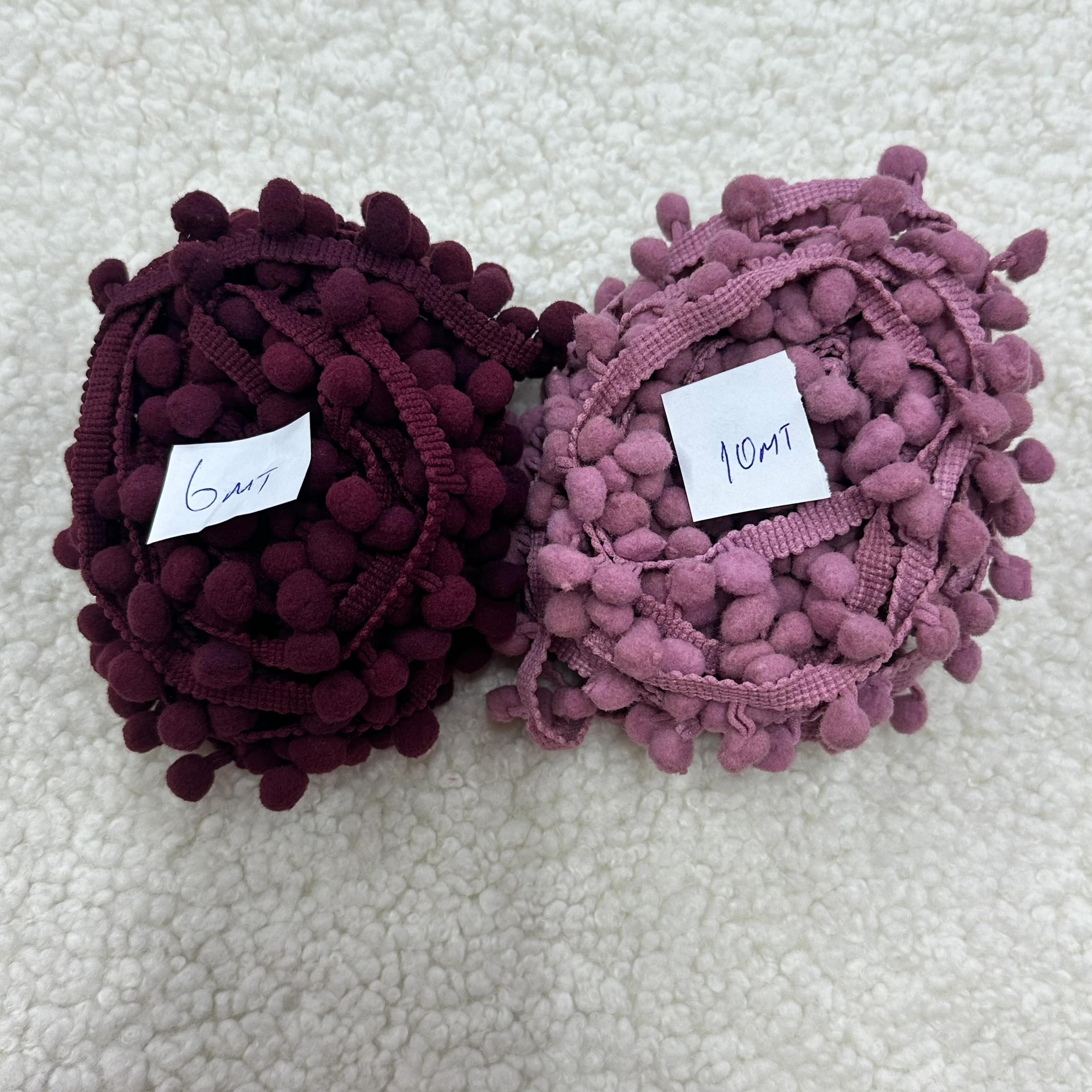 İki Renkli Şerit Ponpon set