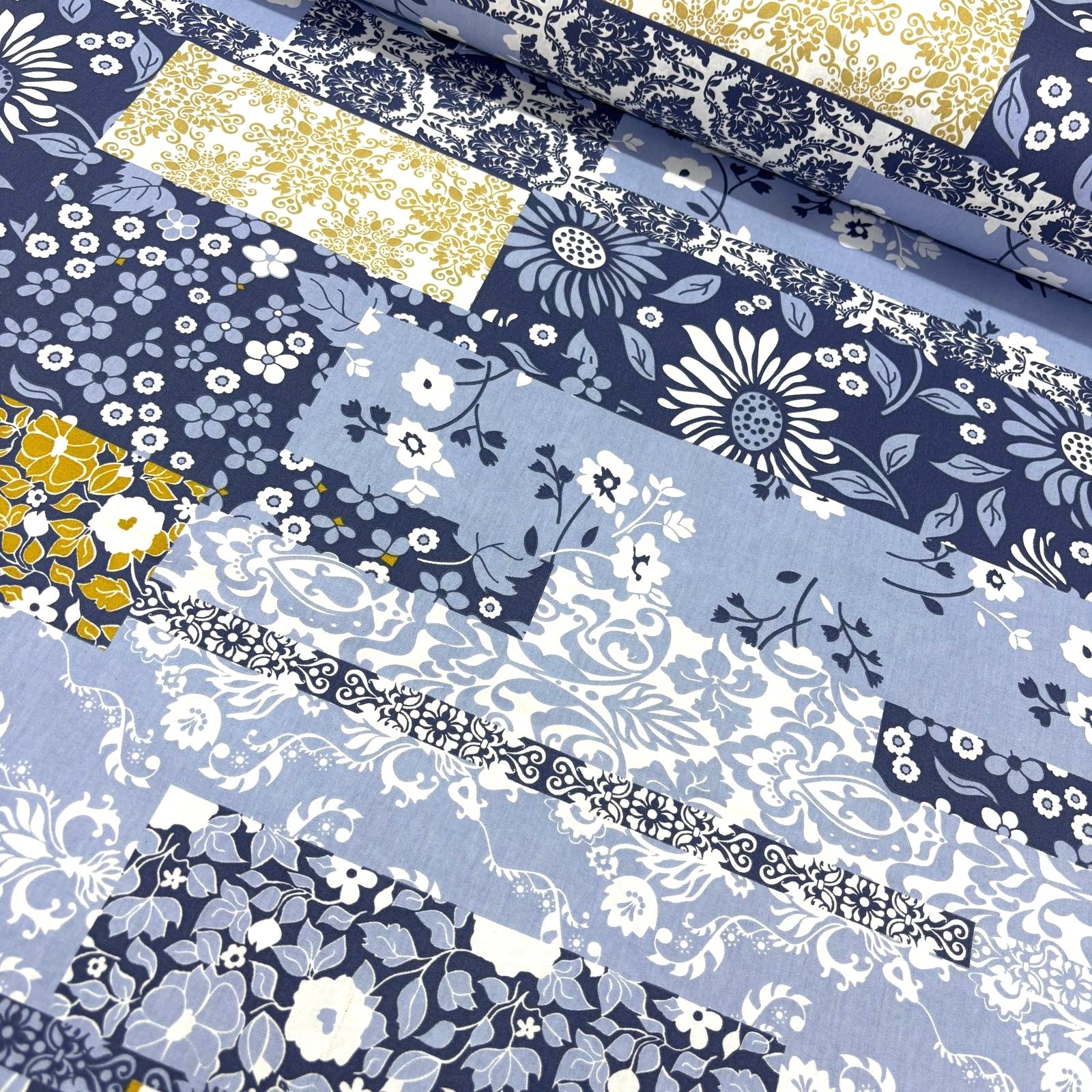 Pak Patchwork Denim Poplin Kumaş