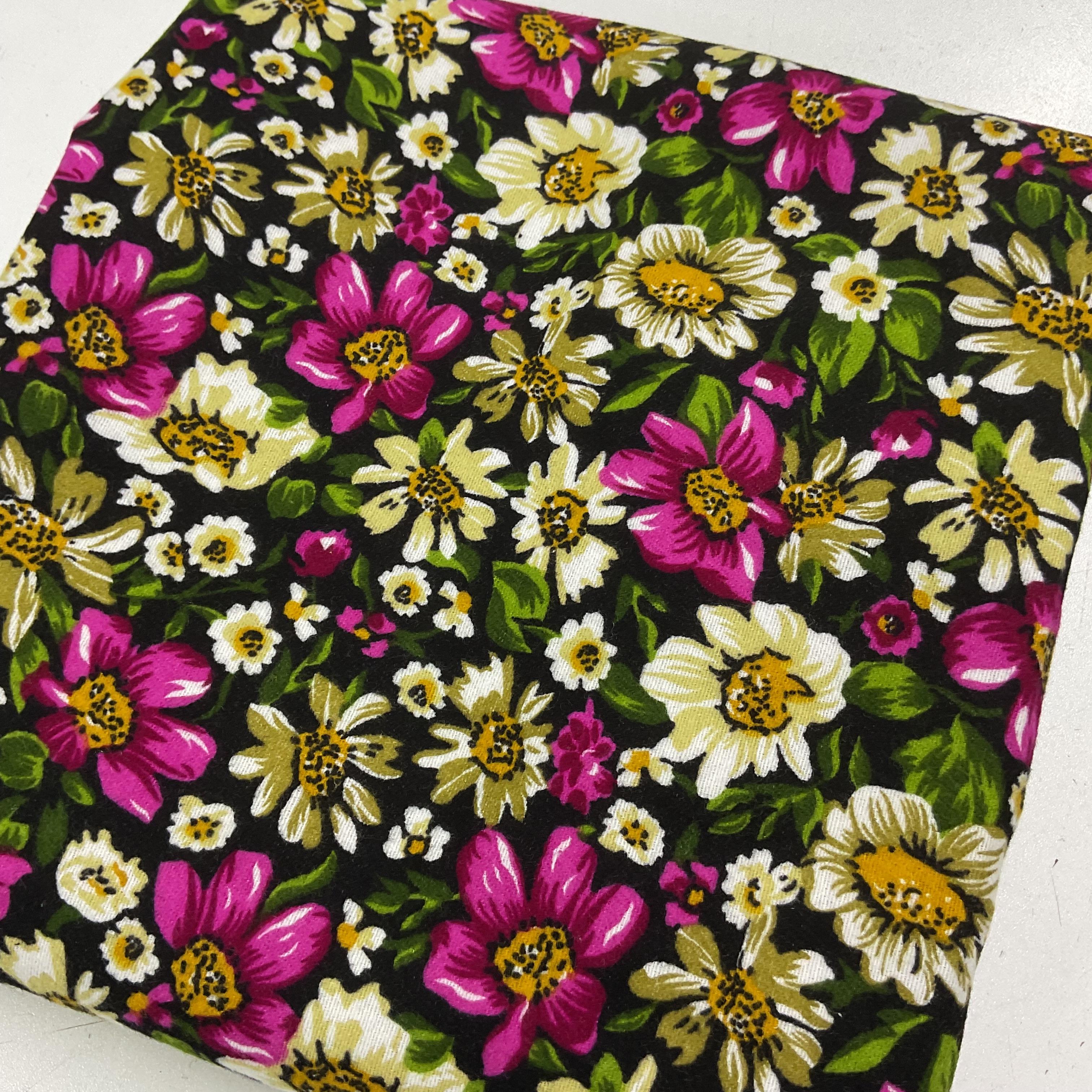 Fuşya Çiçek 200*90 Cm Parça Divitin Pazen Kumaş