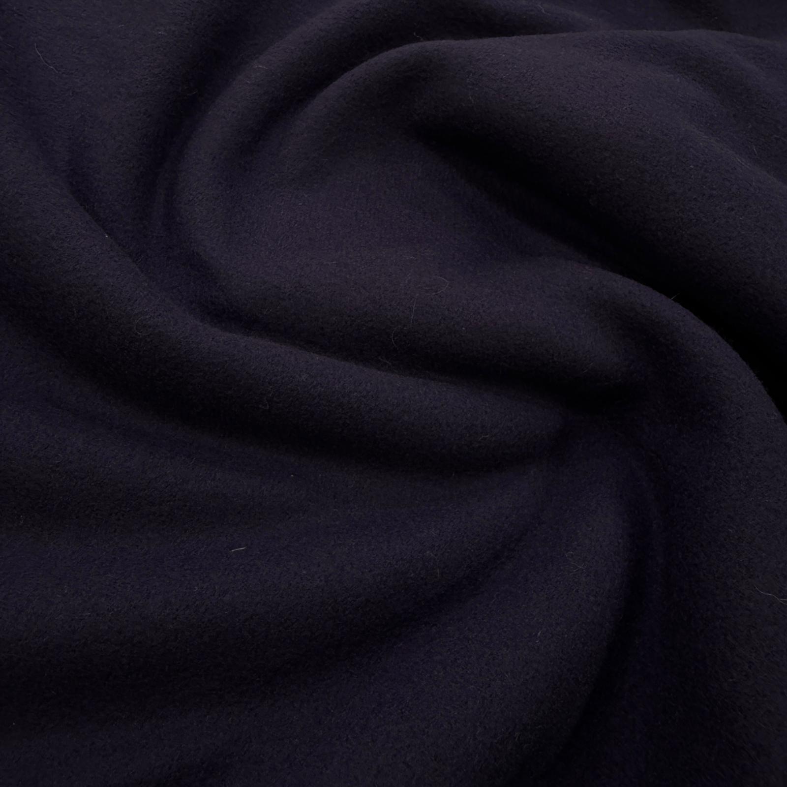 İngiliz Yünlü Gece Mor Kaşe Kumaş