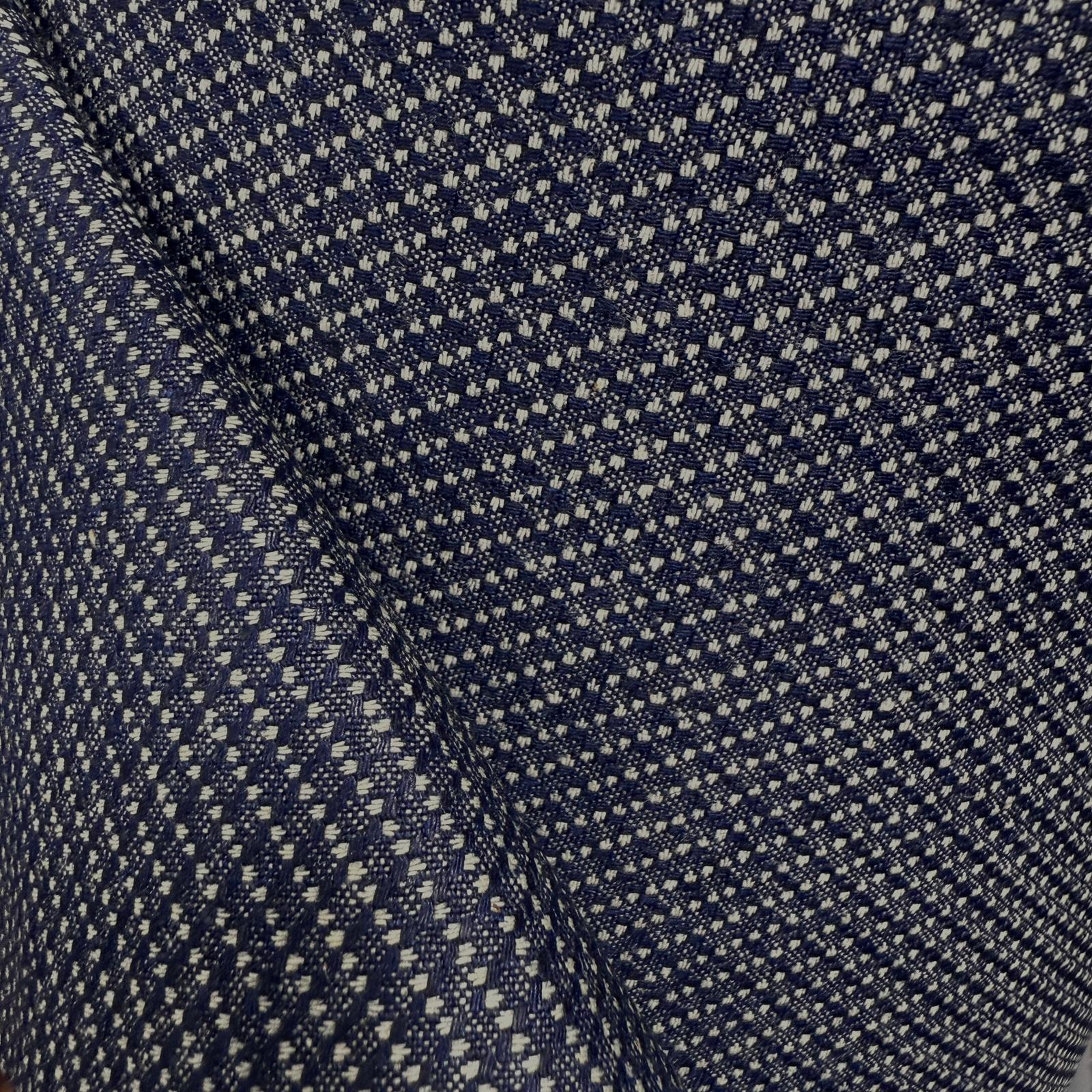 Çapraz Çizgiler Likrasız Kot Kumaş