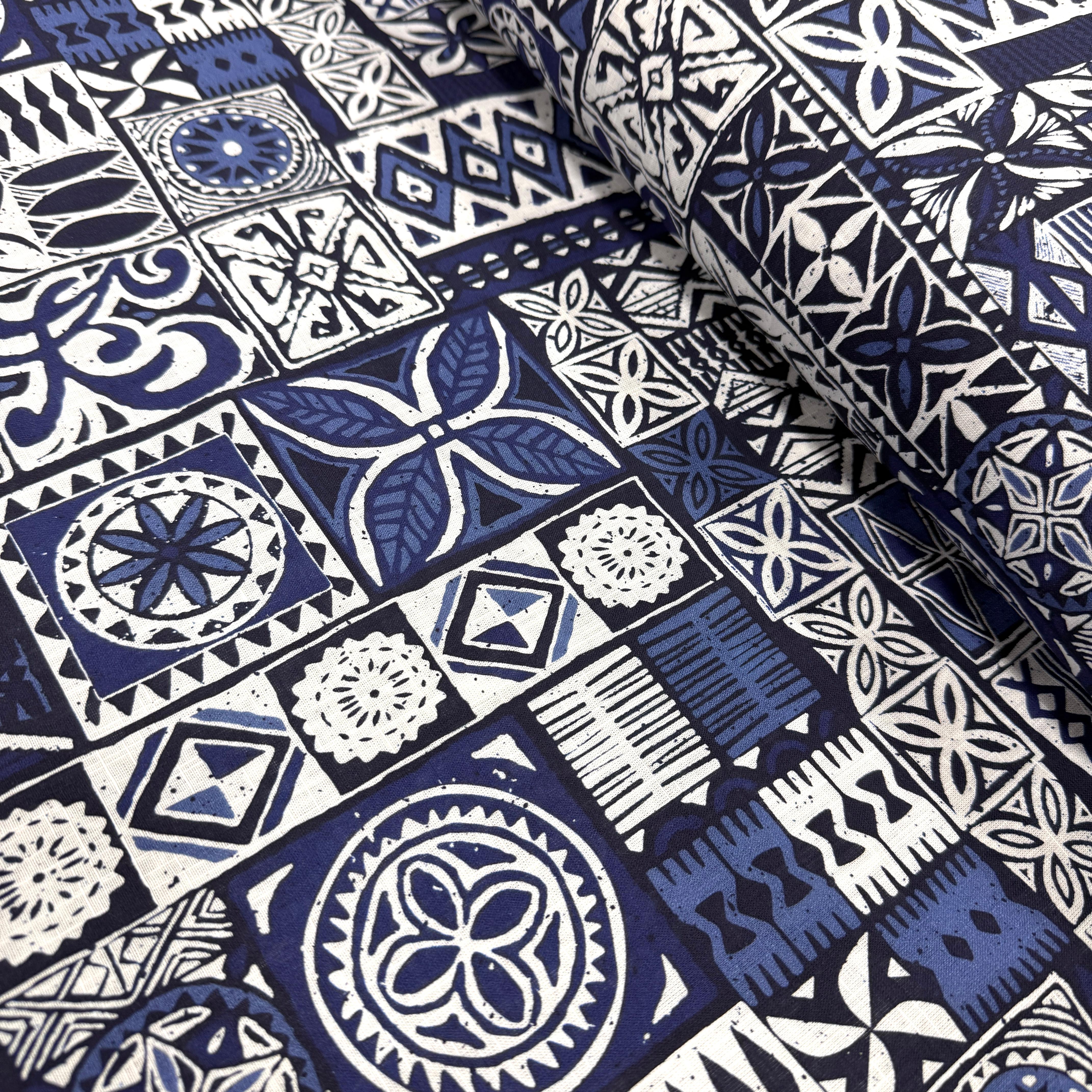 Etnicca Denim İntaşlar Markalı Pamuk Keten Kumaş