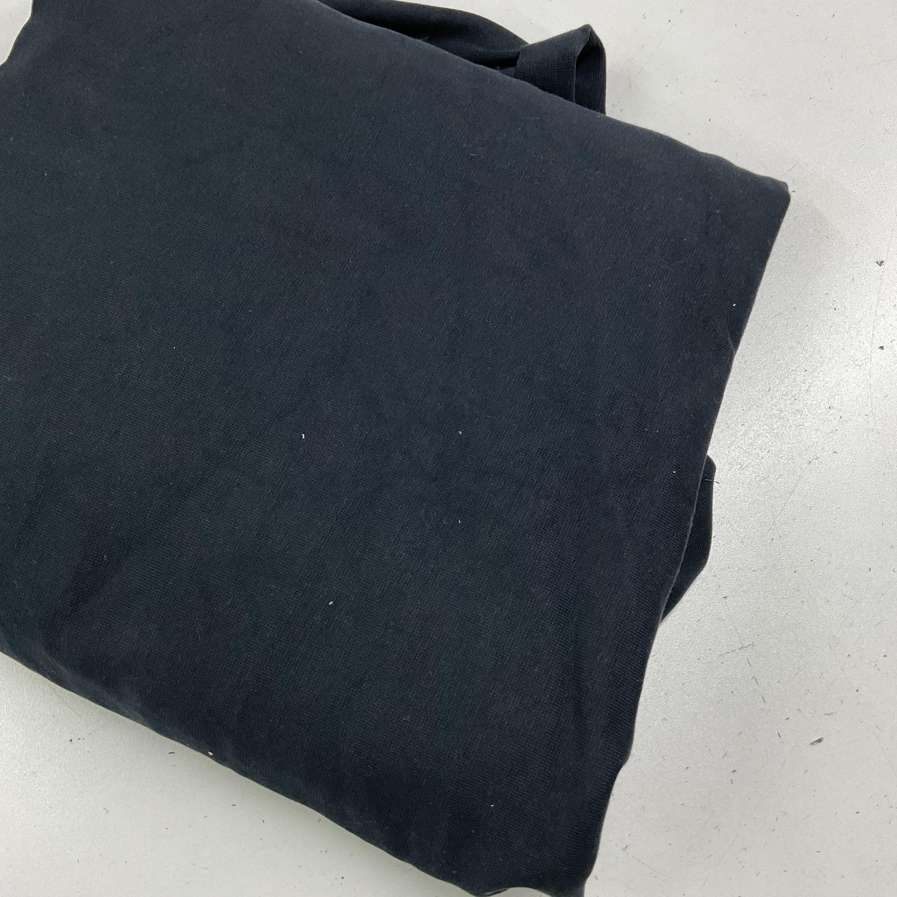 Defolu Siyah Çelik Örme Kumaş 180l gr