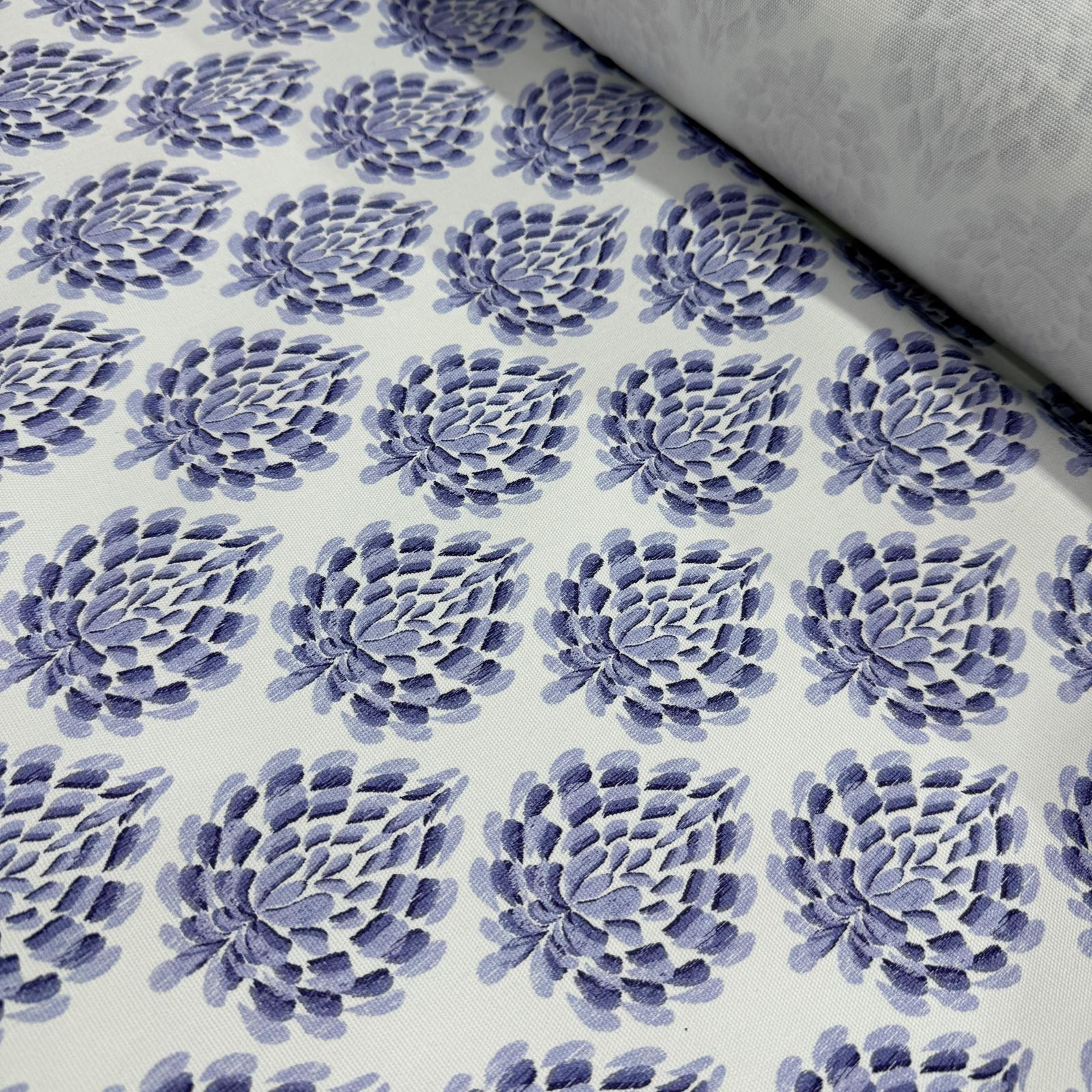 Kozalak Denim Mavi İntaşlar Markalı Kanvas Kumaş