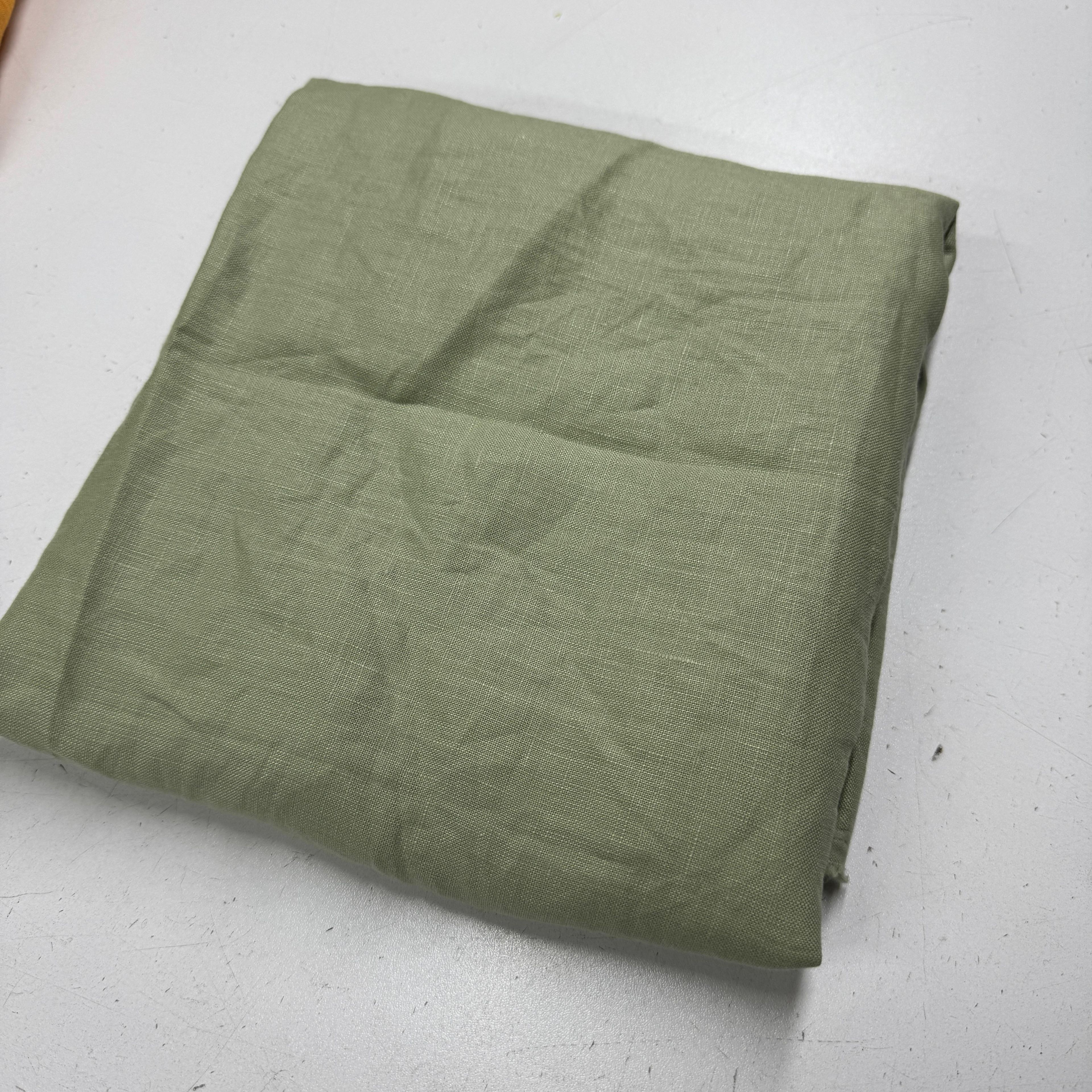Çağla Yeşil Ham Keten 75*140 cm Keten Parça Kumaş
