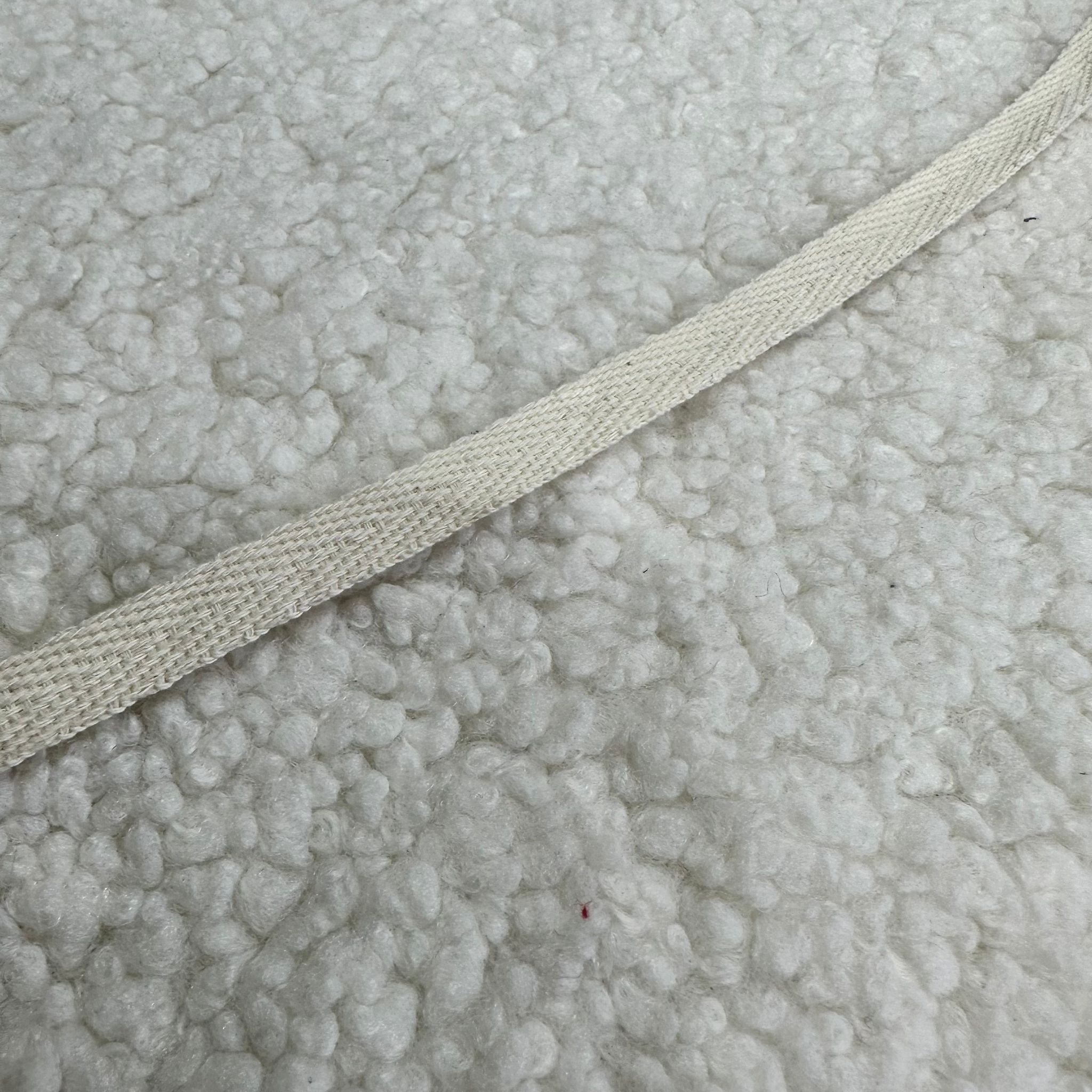 Ham Renk 1 Cm Pamuk Kolon Şerit