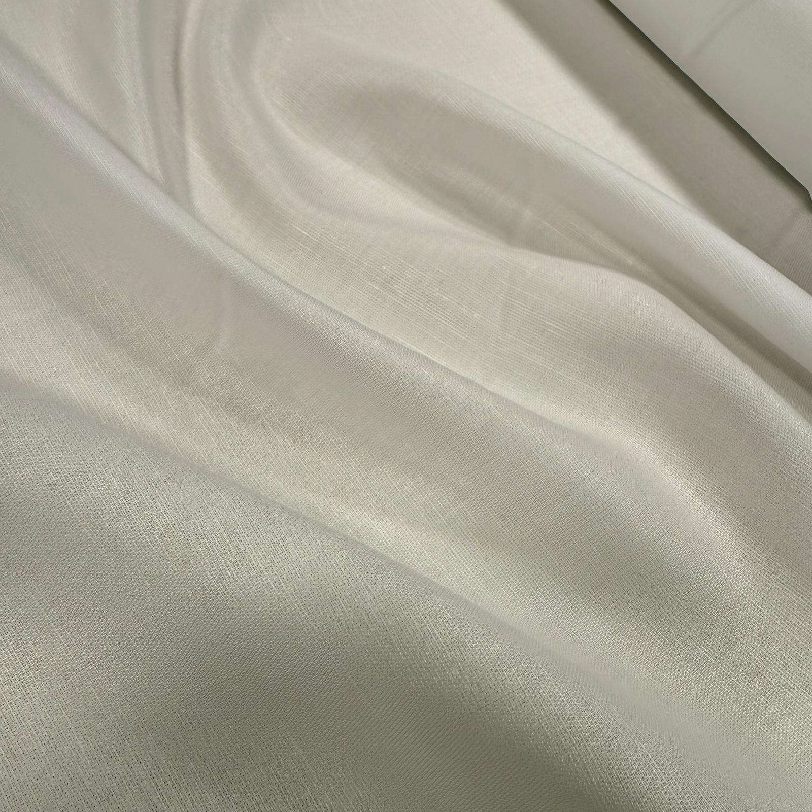 Hafif Defolu Özel Üretim Ekru Katya Liyosel Yumuşak Keten Kumaş