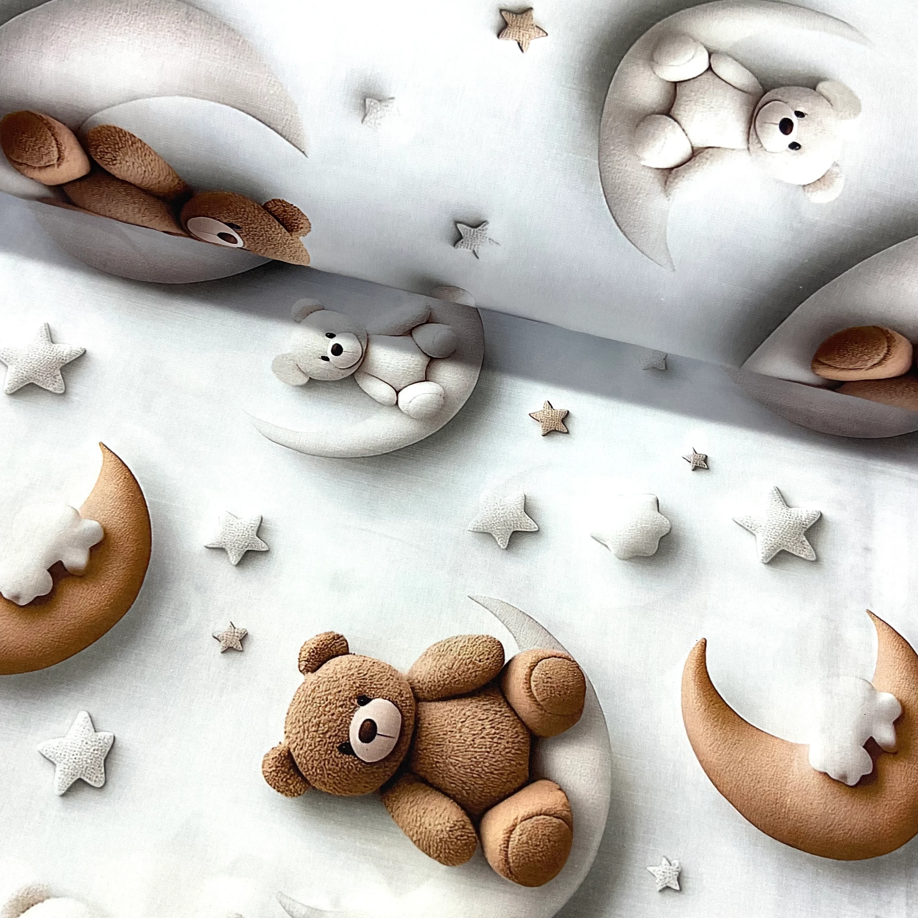 Premier Ayıcıklar Ranforce Dijital Poplin Kumaş