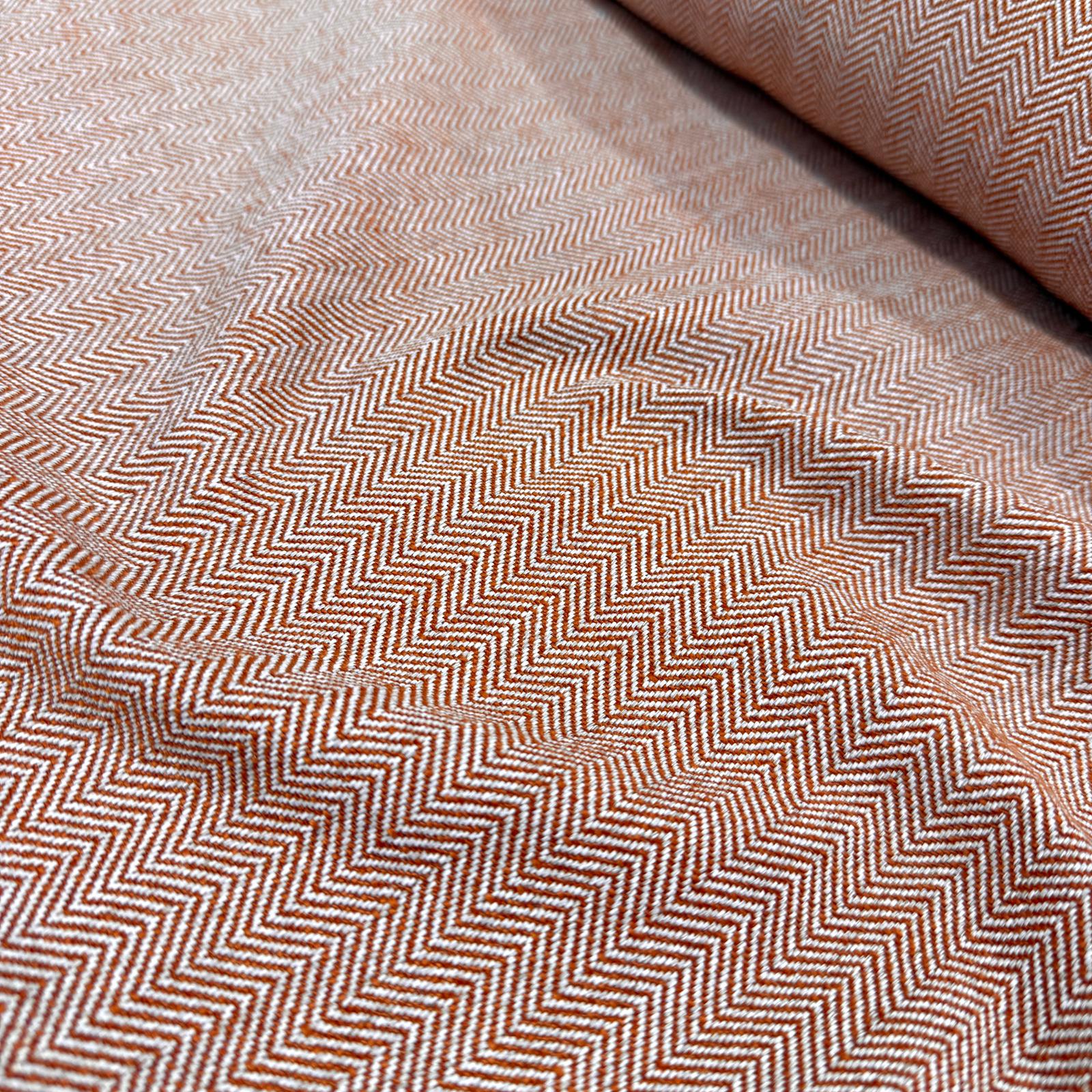 Özel Üretim Tarçın Balıksırtı Döşemelik Jakarlı Kumaş